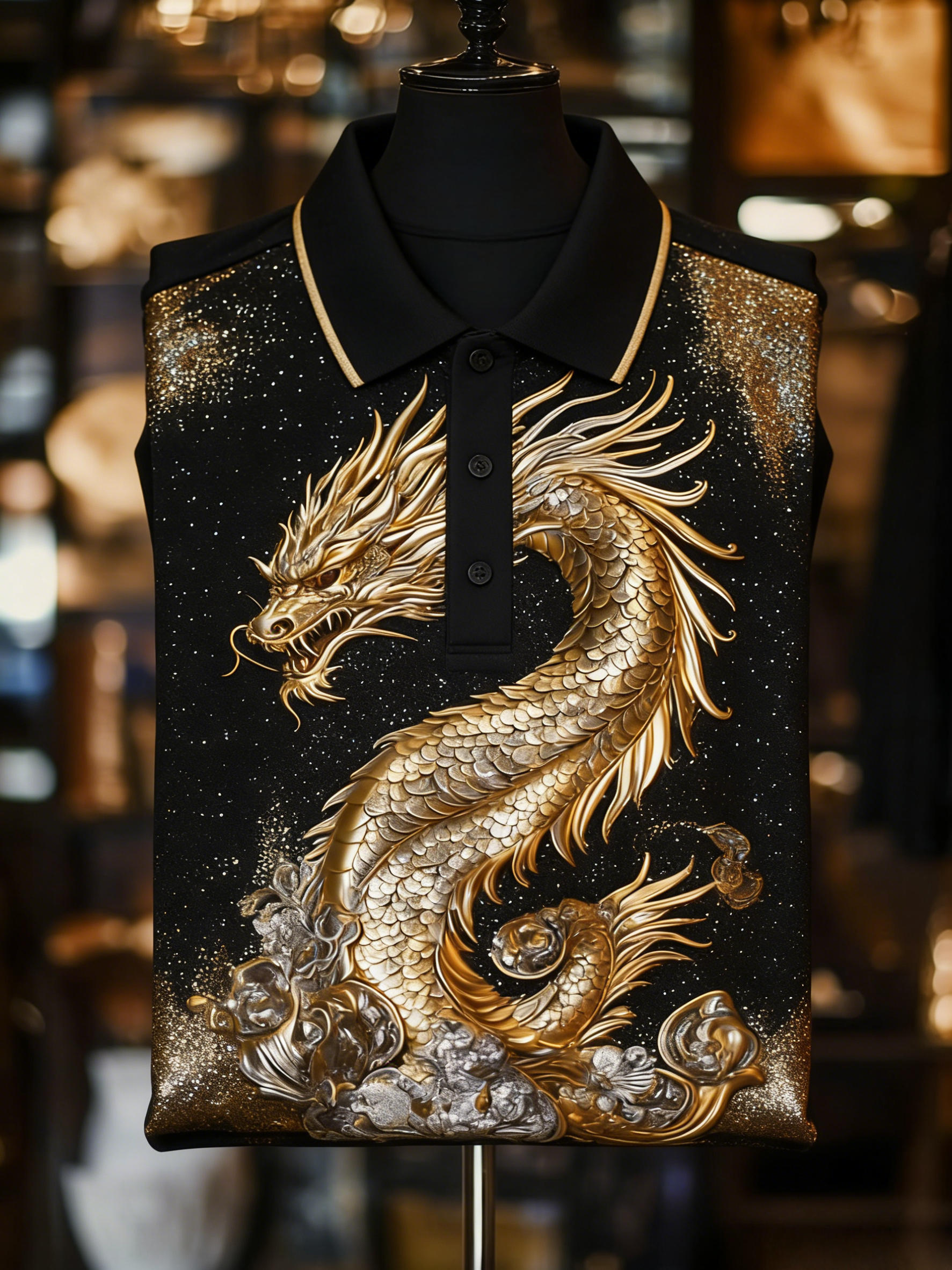 Men's Classic Business Button Short Sleeve Polo Shirt