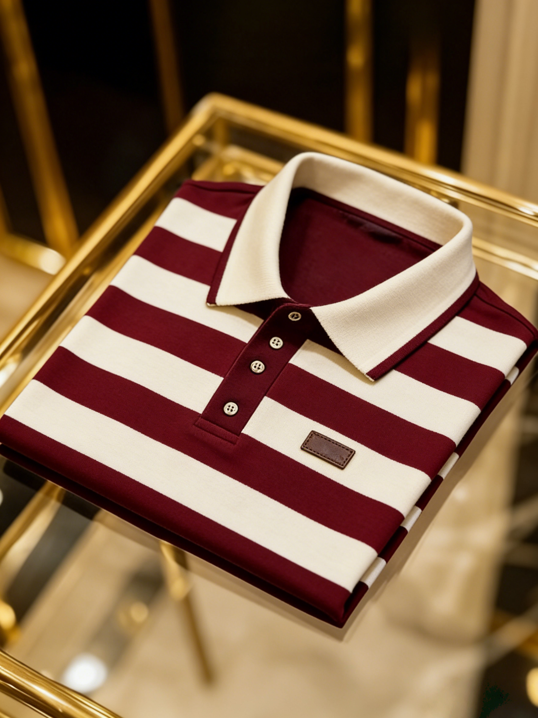 Men's Classic Business Button Short Sleeve Polo Shirt