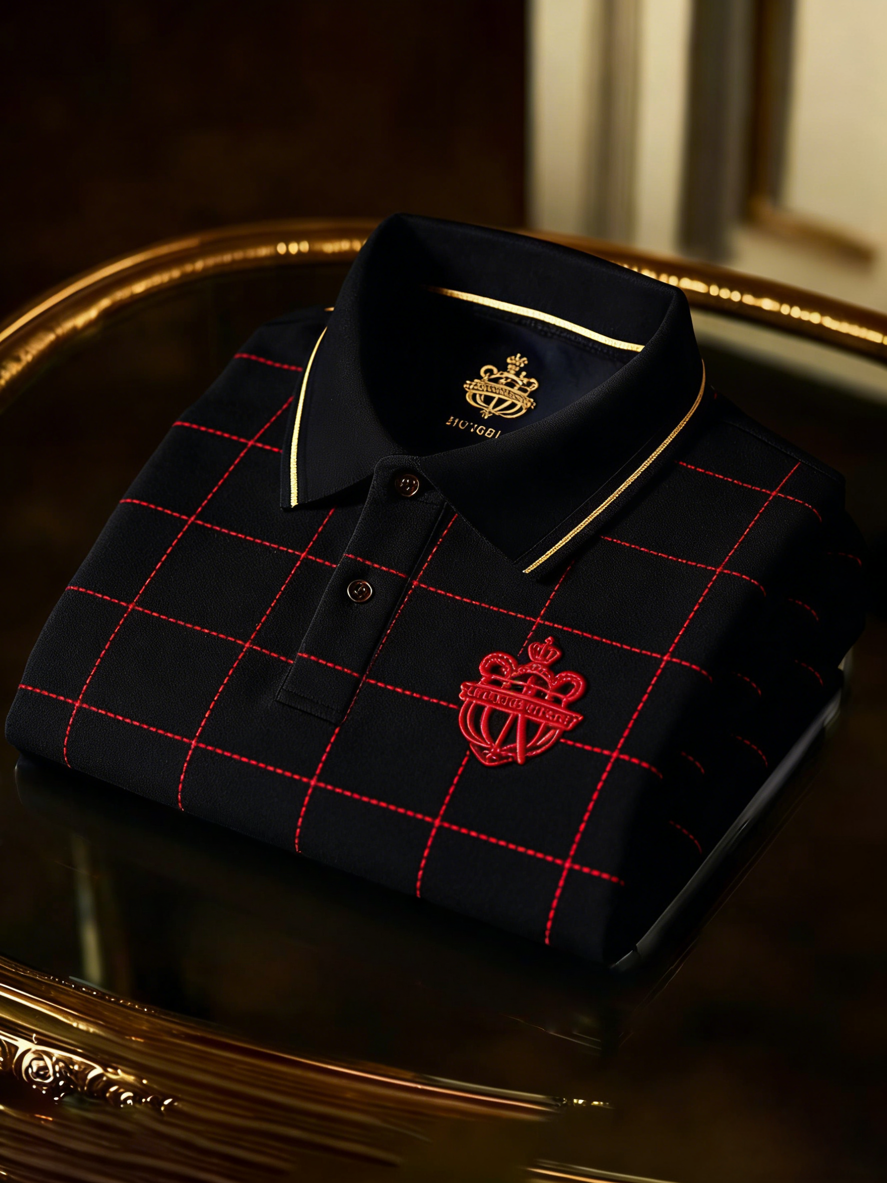 Men's Classic Business Button Short Sleeve Polo Shirt