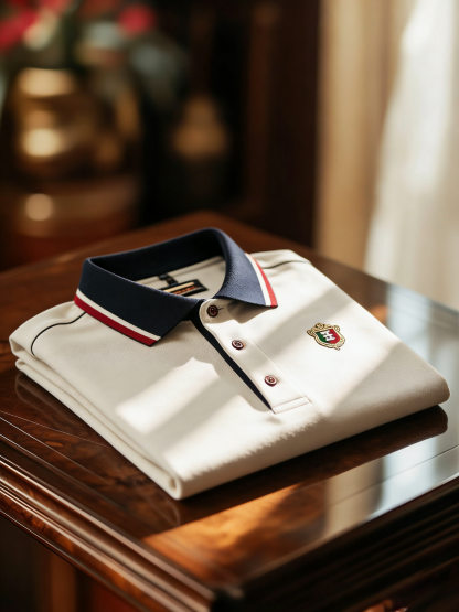 Men's Classic Business Button Short Sleeve Polo Shirt