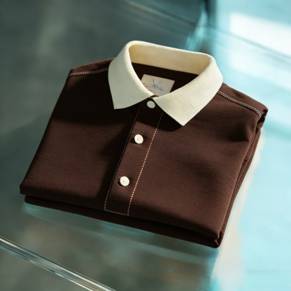 Men's Classic Business Button Short Sleeve Polo Shirt