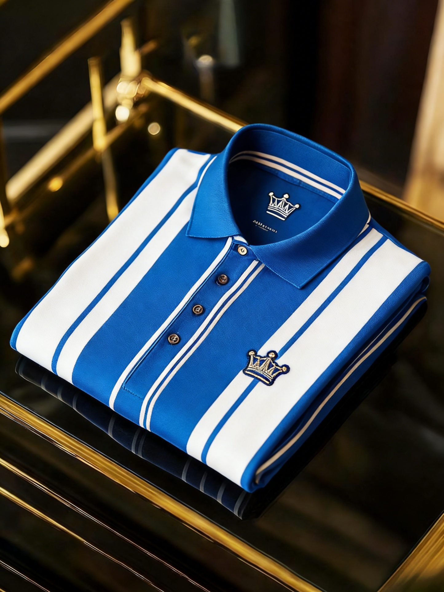 Men's Classic Business Button Short Sleeve Polo Shirt