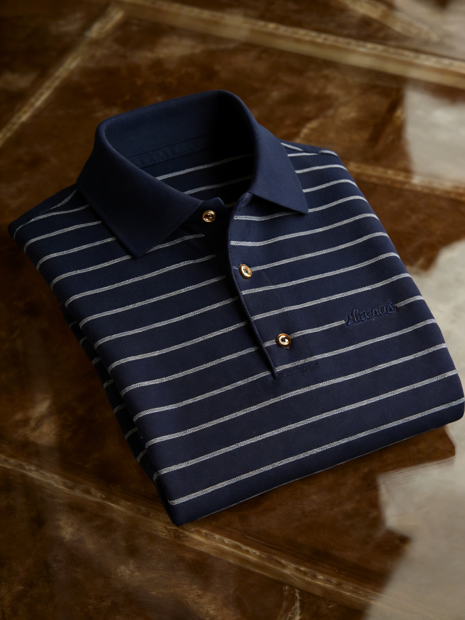 Men's Classic Business Button Short Sleeve Polo Shirt