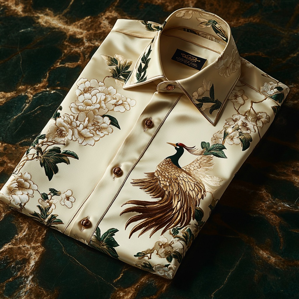 High end comfortable business leisure vacation long sleeve shirt