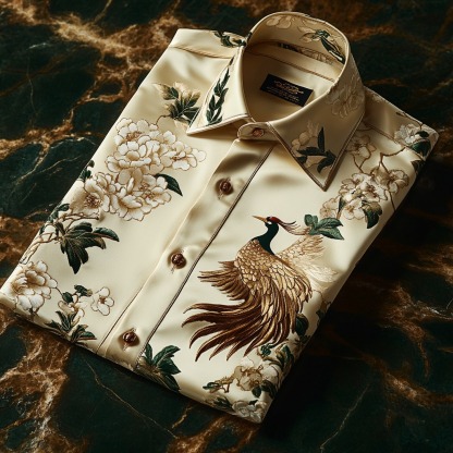 High end comfortable business leisure vacation long sleeve shirt