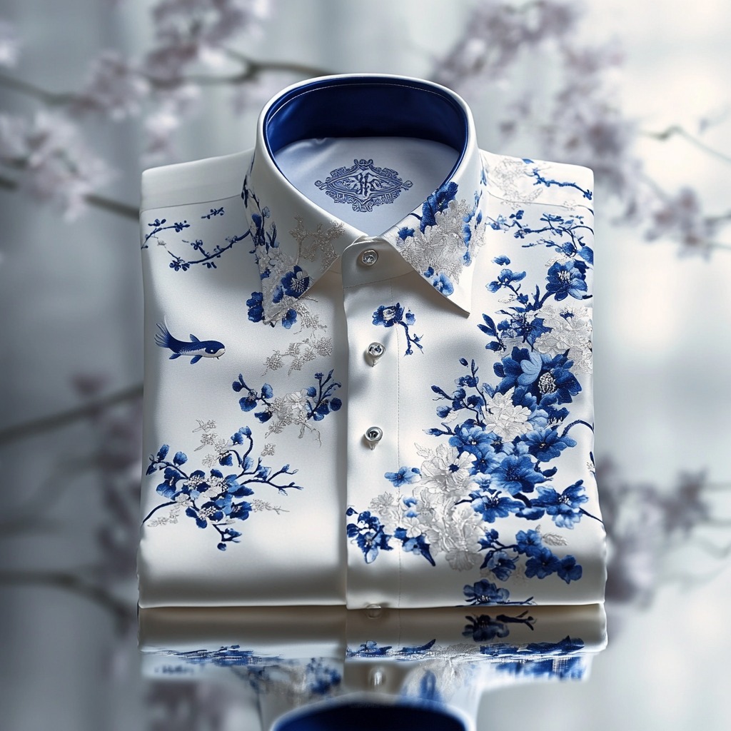 High end comfortable business leisure vacation long sleeve shirt