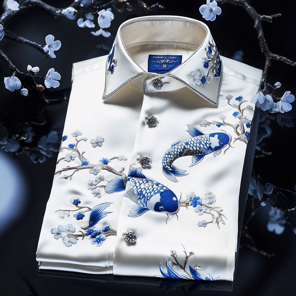 High end comfortable business leisure vacation long sleeve shirt