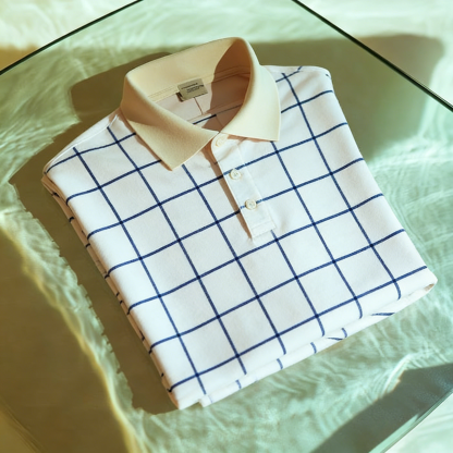 Men's Classic Business Button Short Sleeve Polo Shirt