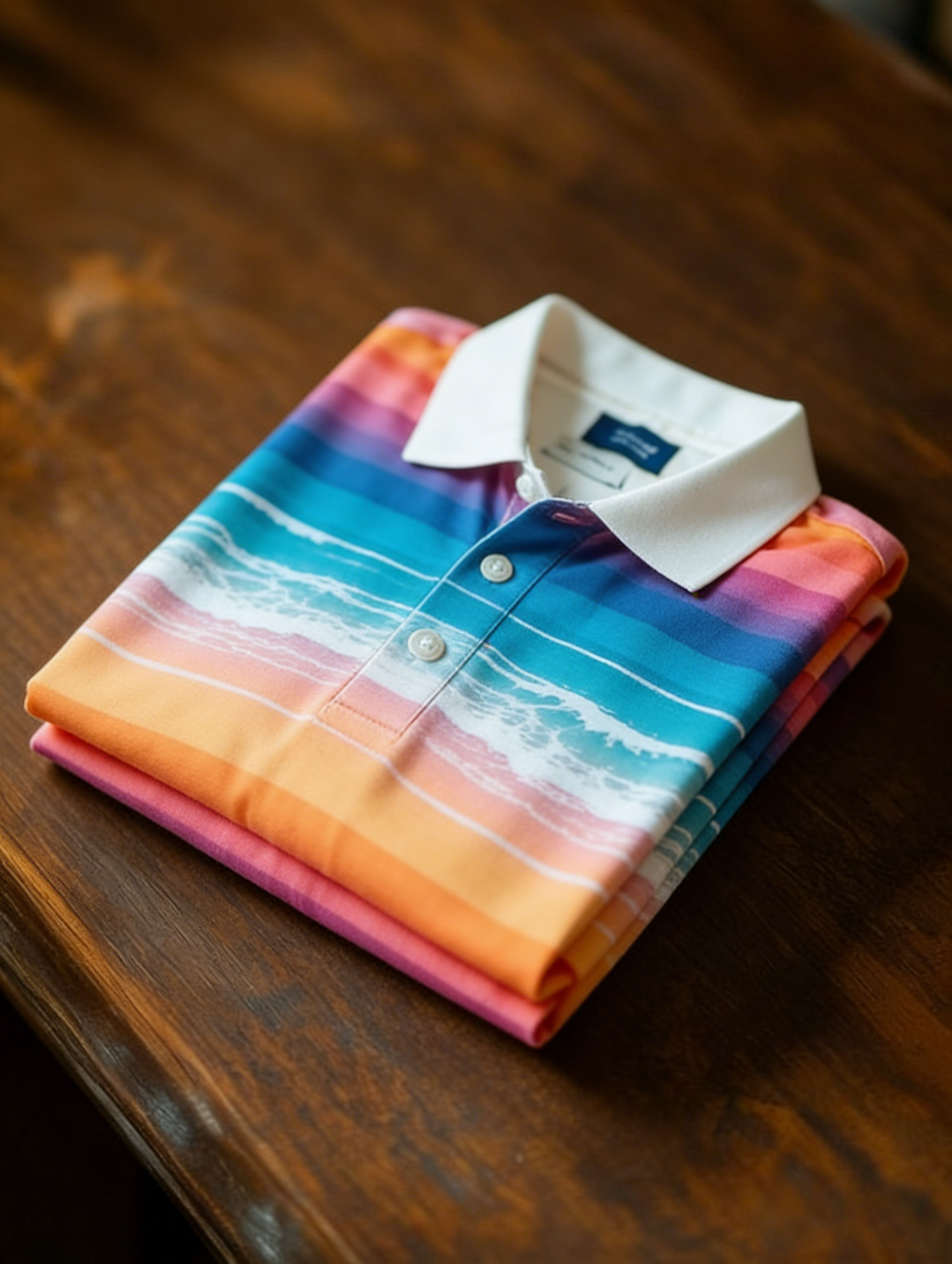 Men's Floral Printed Holiday Casual POLO Shirt