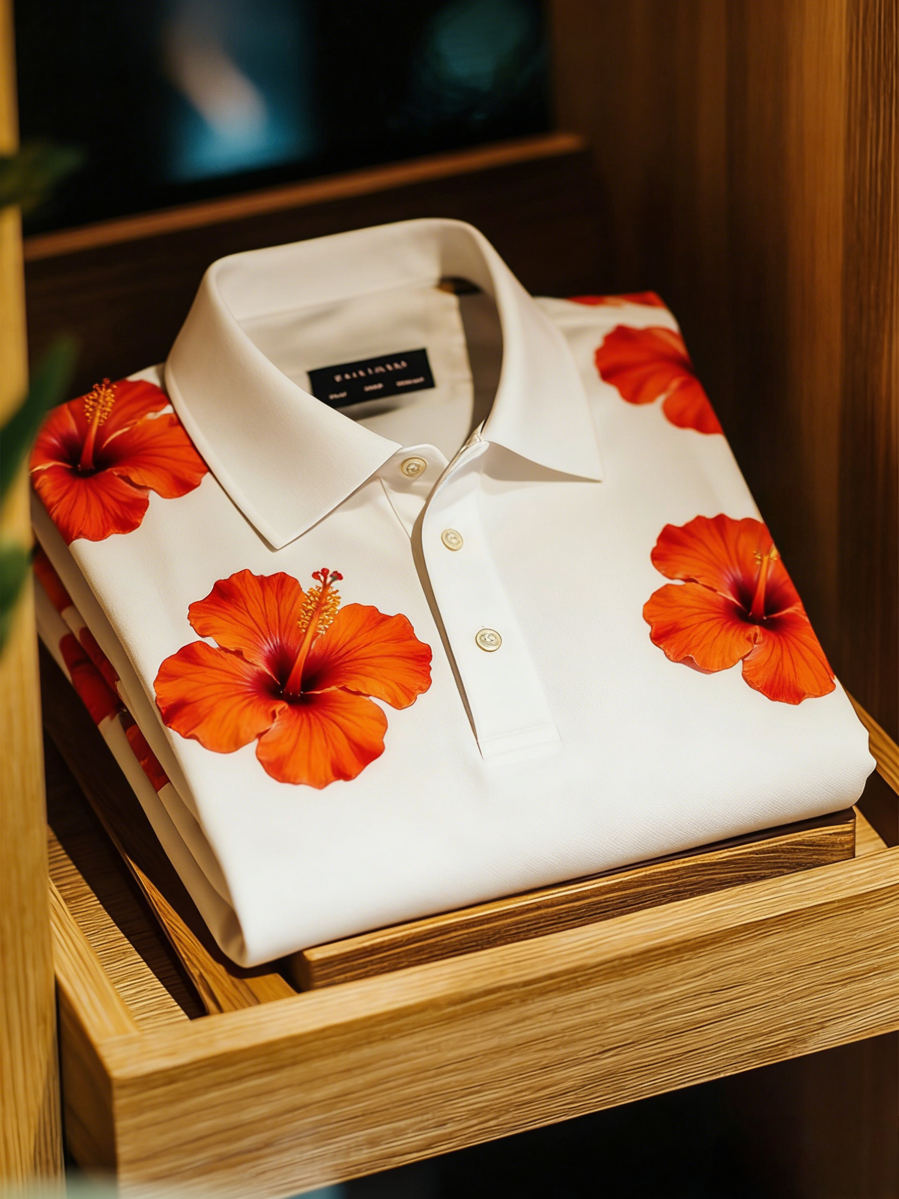 Men's Floral Printed Holiday Casual POLO Shirt