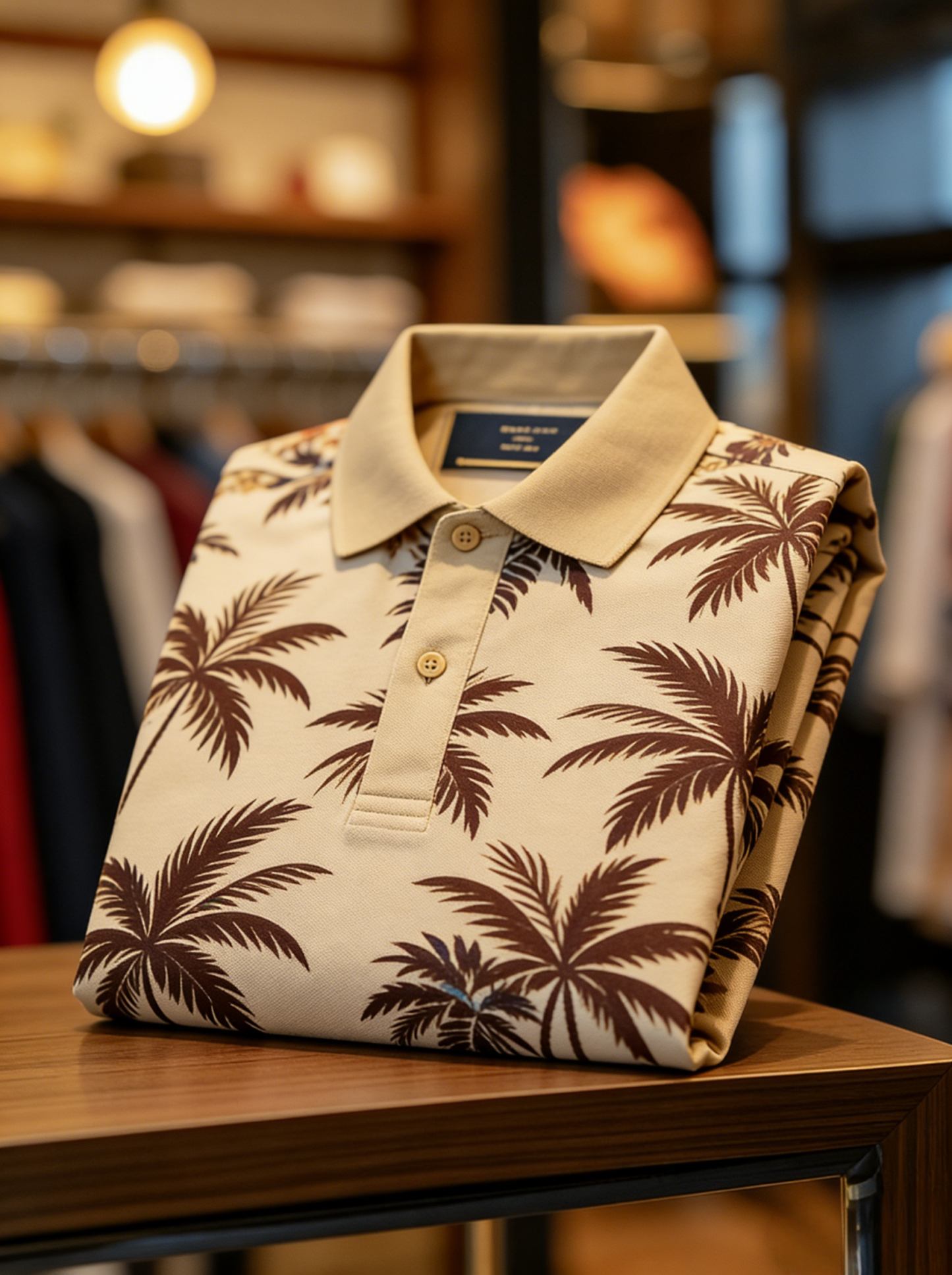 Men's Floral Printed Holiday Casual POLO Shirt