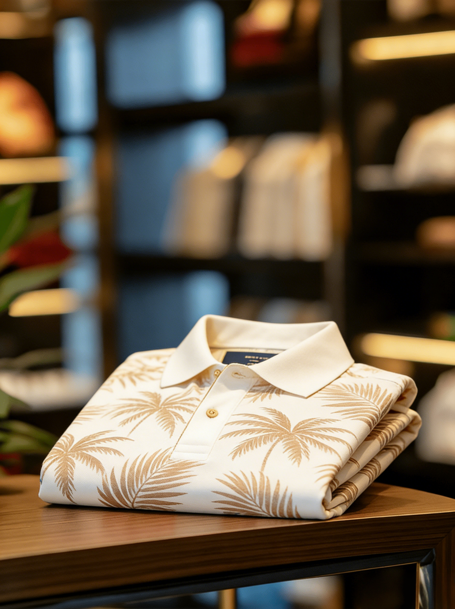 Men's Floral Printed Holiday Casual POLO Shirt