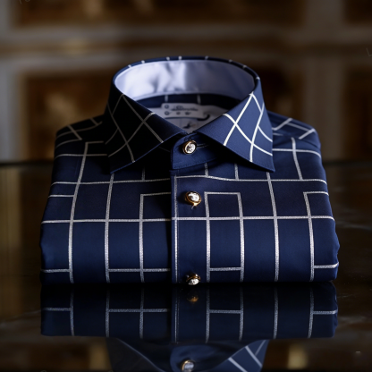 Classic Style wrinkle-resistant formal casual long sleeve shirt