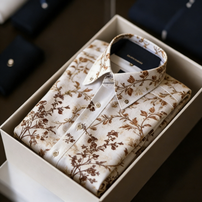 Classic Style wrinkle-resistant formal casual long sleeve shirt