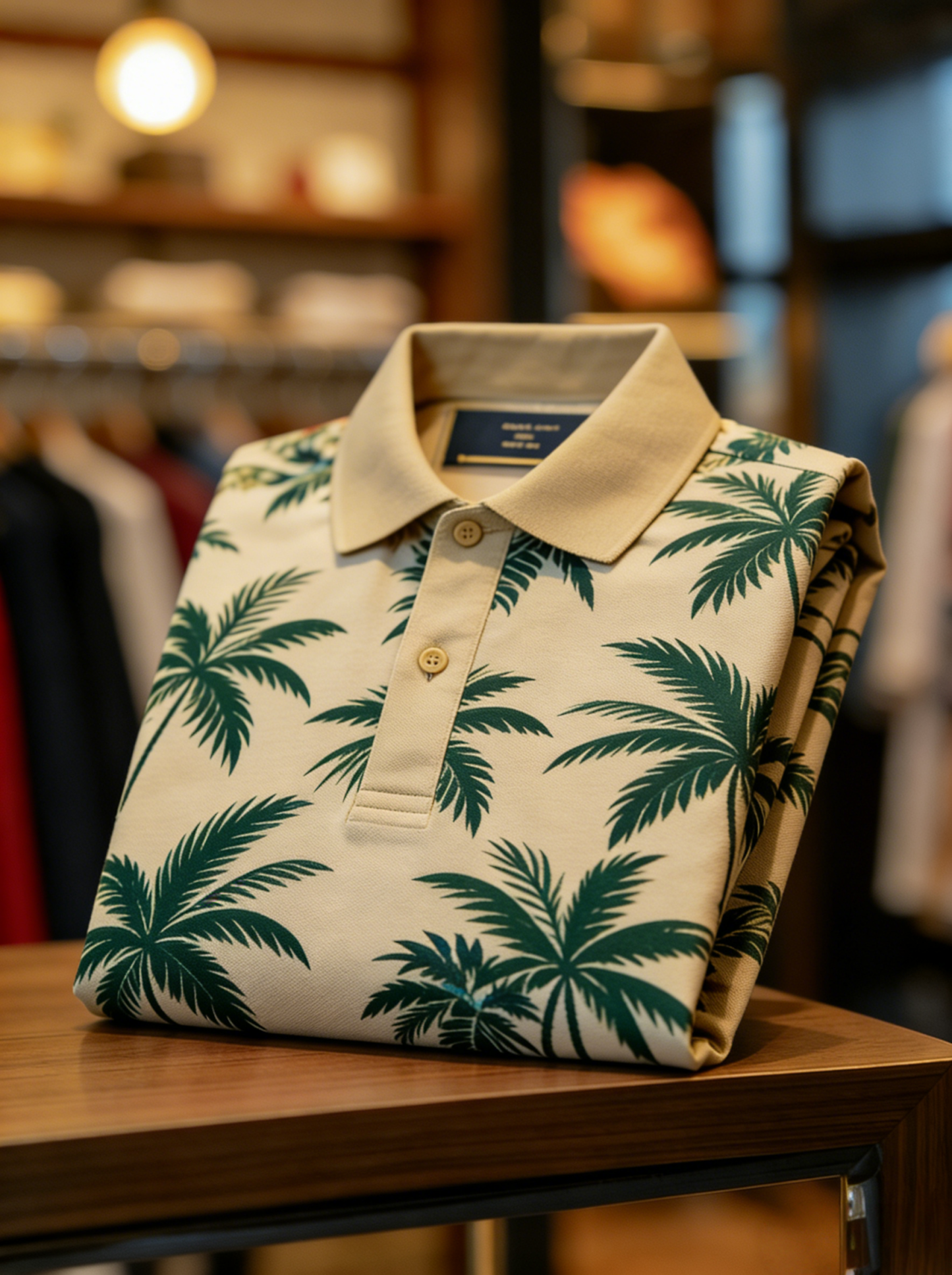 Men's Floral Printed Holiday Casual POLO Shirt