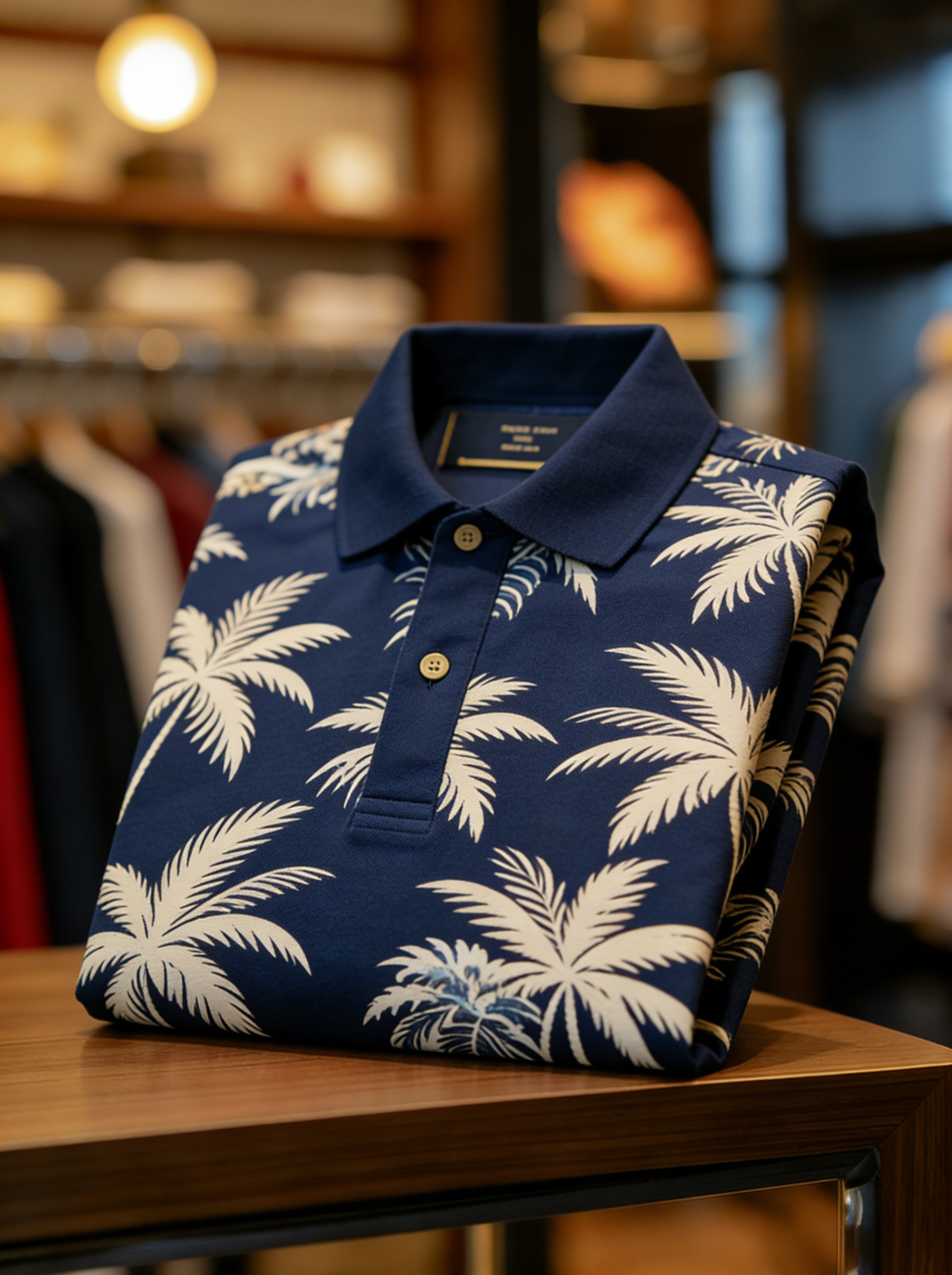 Men's Floral Printed Holiday Casual POLO Shirt