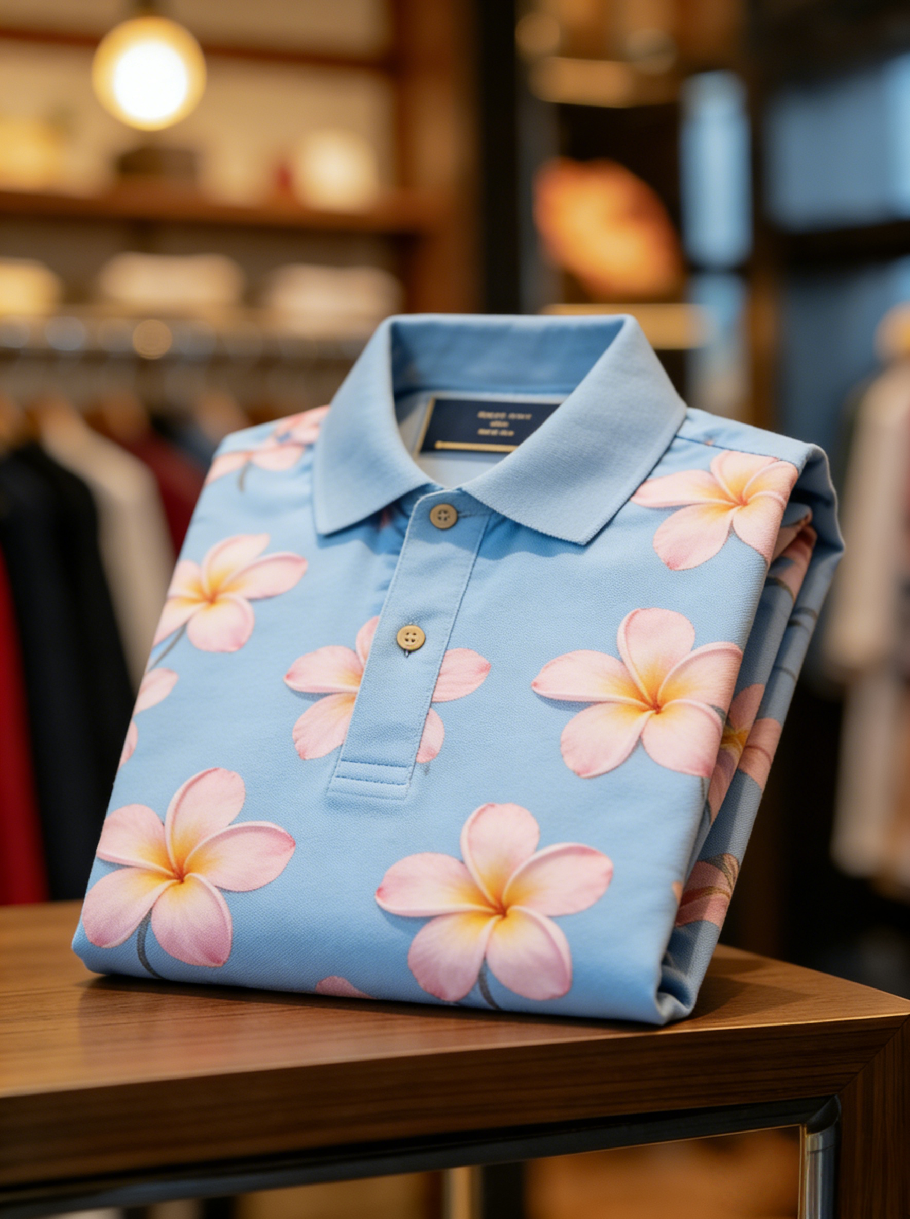 Men's Floral Printed Holiday Casual POLO Shirt