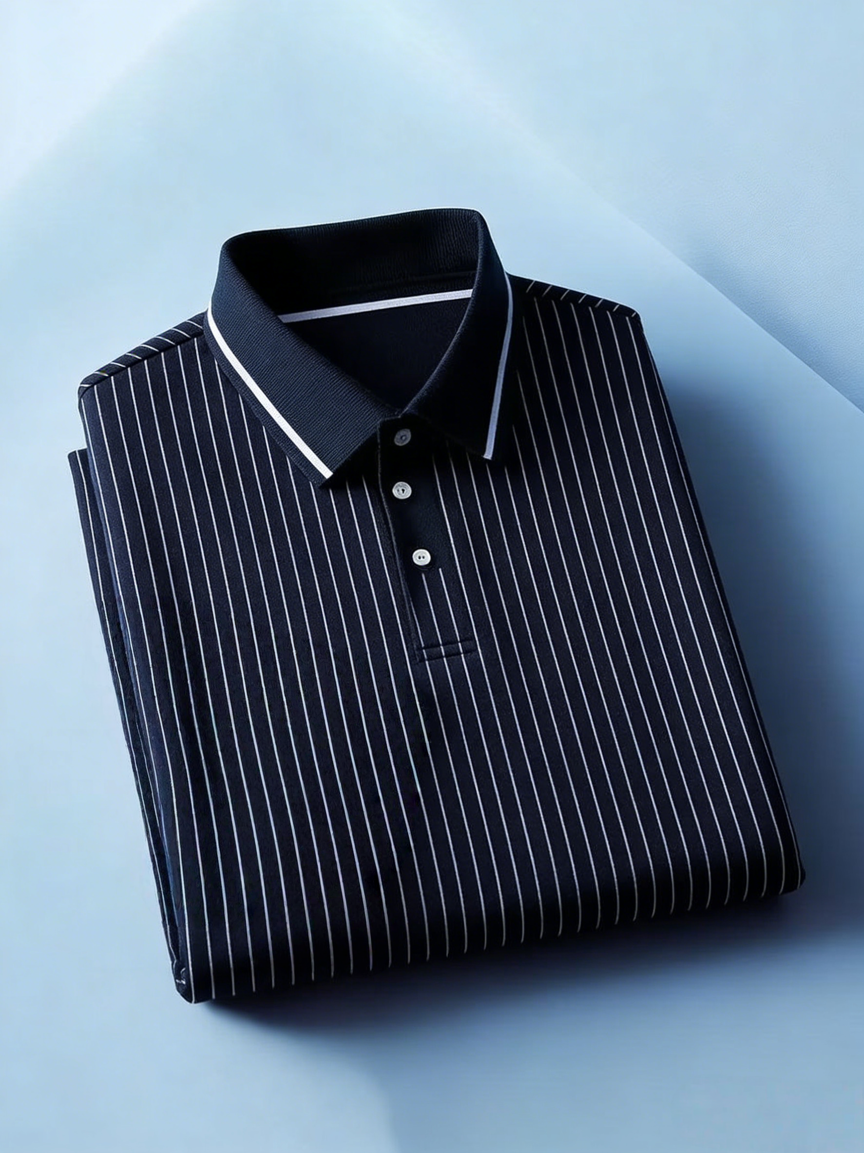 Men's Business Casual Button Short Sleeve Polo Shirt