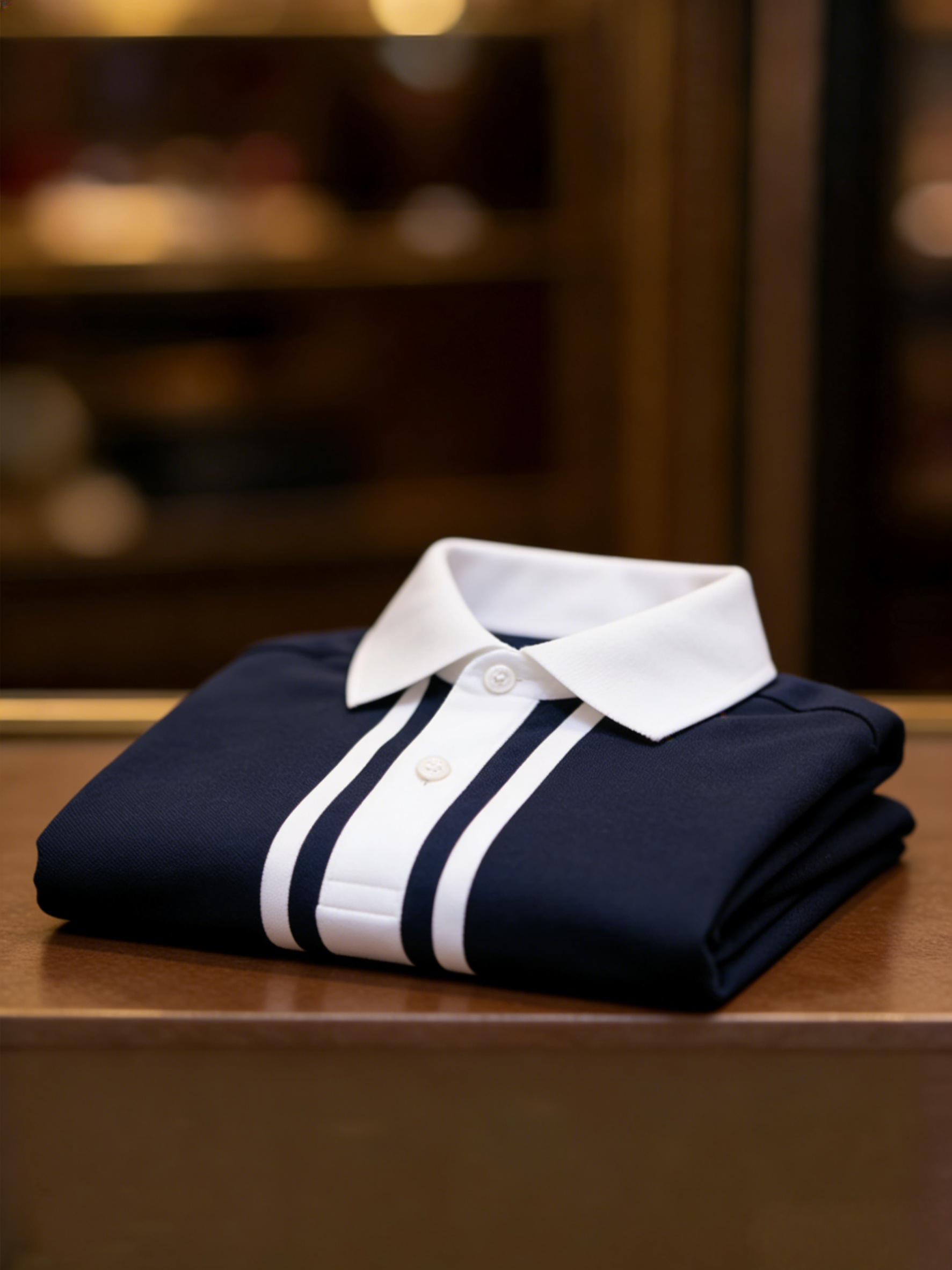 Men's Business Casual Button Short Sleeve Polo Shirt