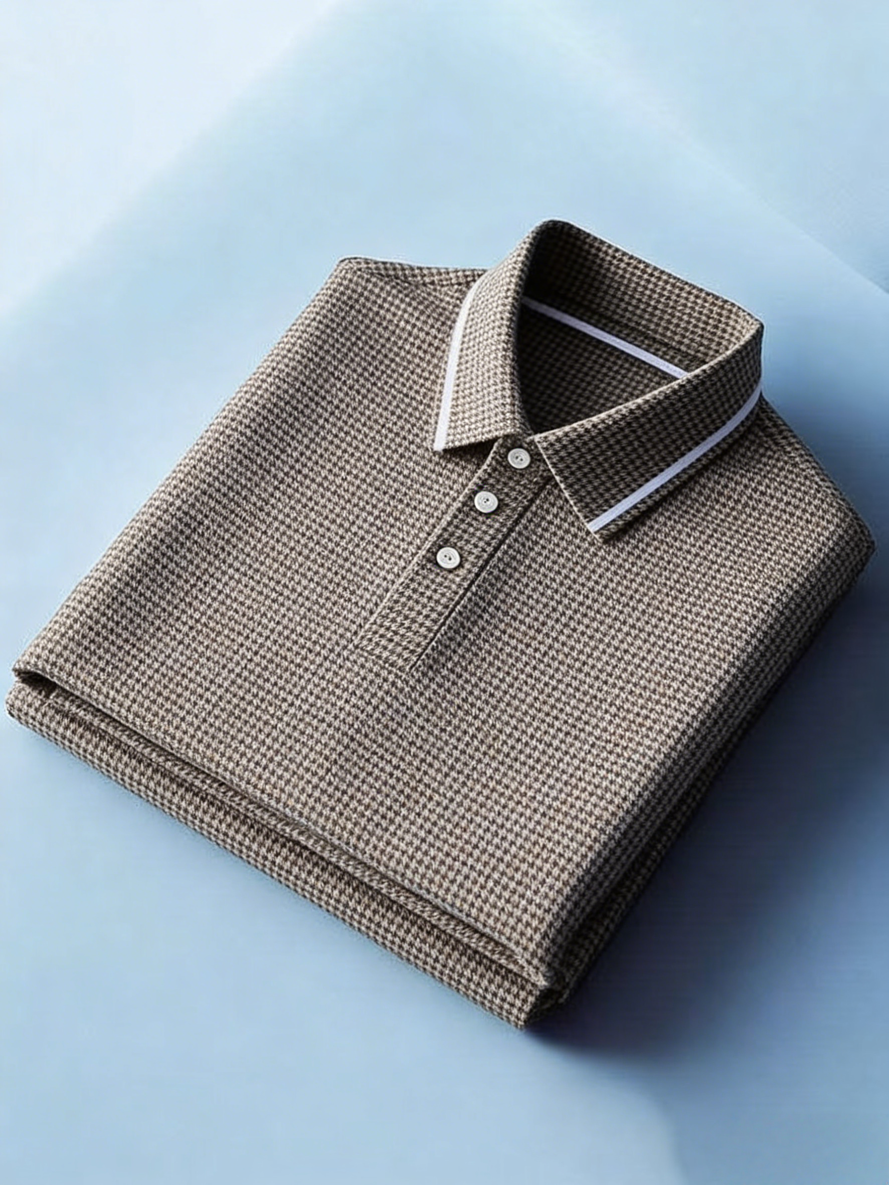 Men's Classic Business Button Short Sleeve Polo Shirt