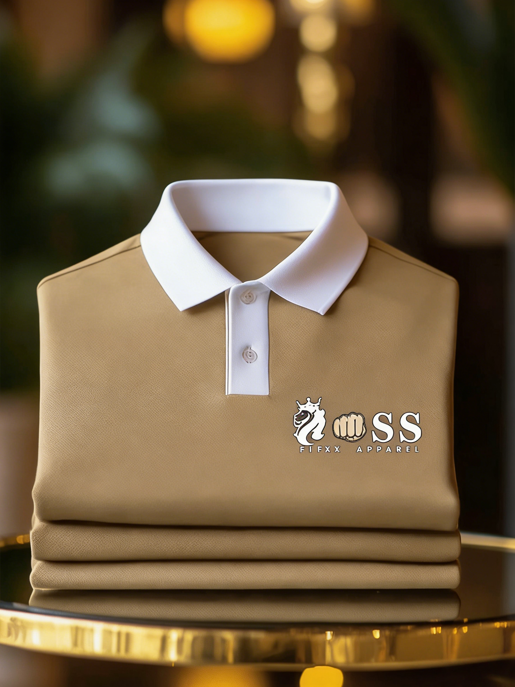 Men's Classic Business Button Short Sleeve Polo Shirt