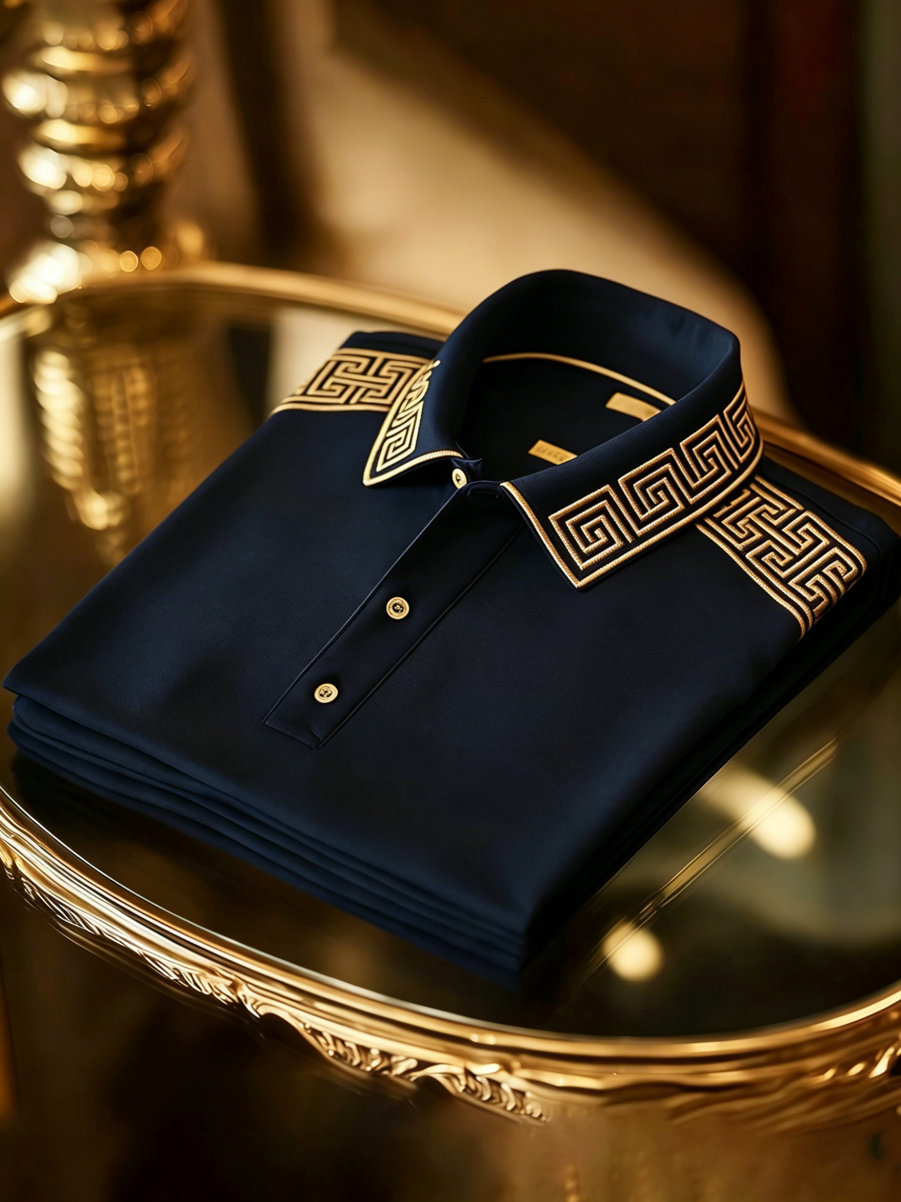 Men's Classic Business Button Short Sleeve Polo Shirt