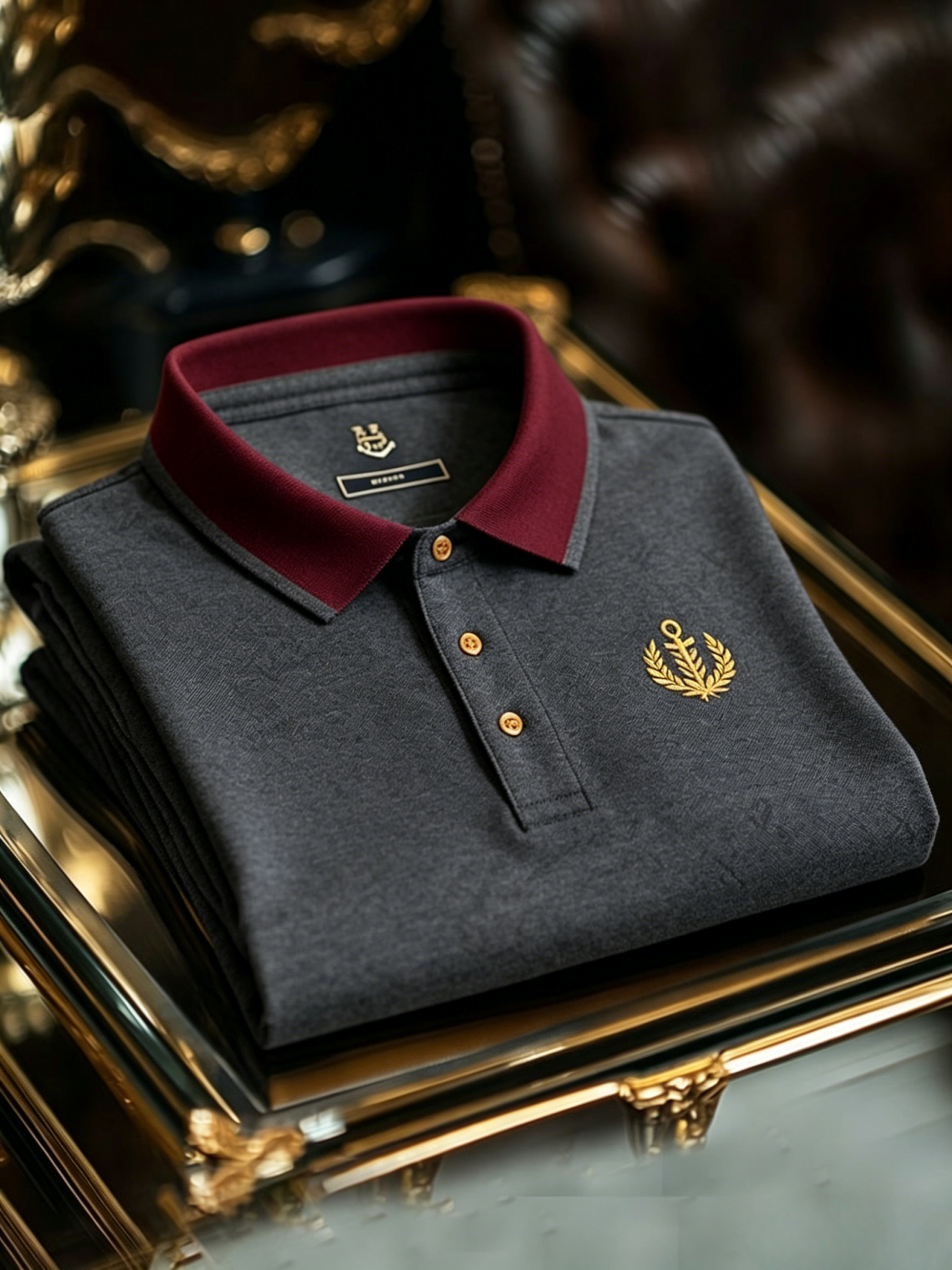 Men's Classic Business Button Short Sleeve Polo Shirt