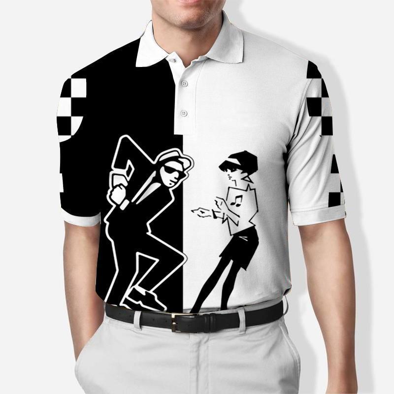 Men's Casual Contrast Color Business Casual Polo