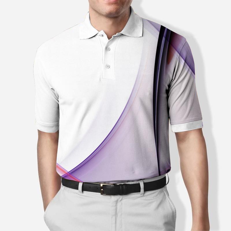 Men's Casual Contrast Color Business Casual Polo