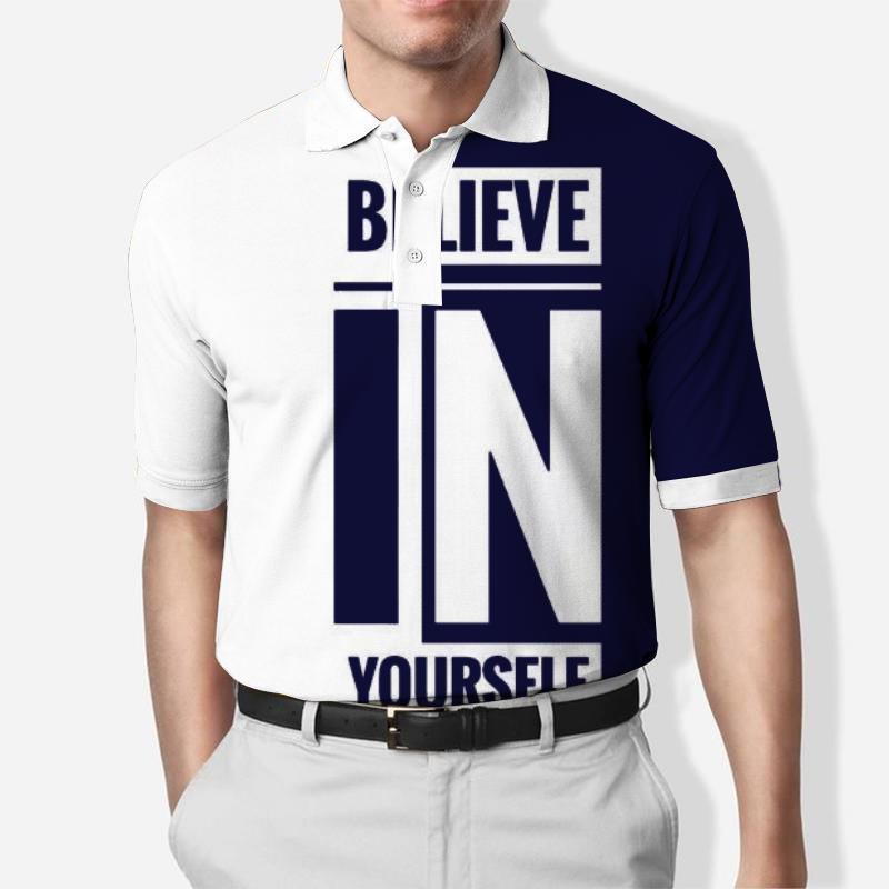 Men's Casual Contrast Color Business Casual Polo