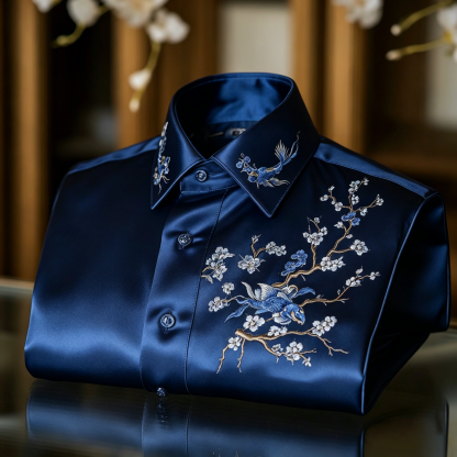 Classic Style wrinkle-resistant formal casual long sleeve shirt