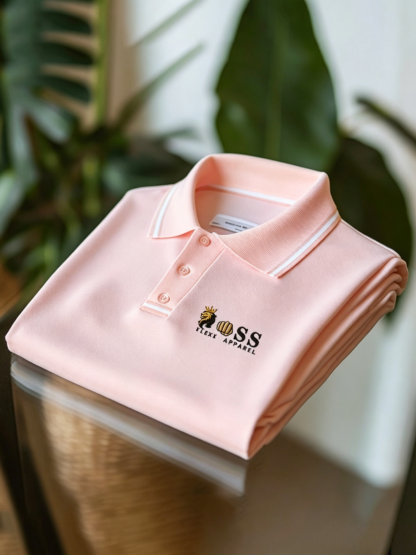 Men's Business Button-Down Short Sleeve Polo Shirt