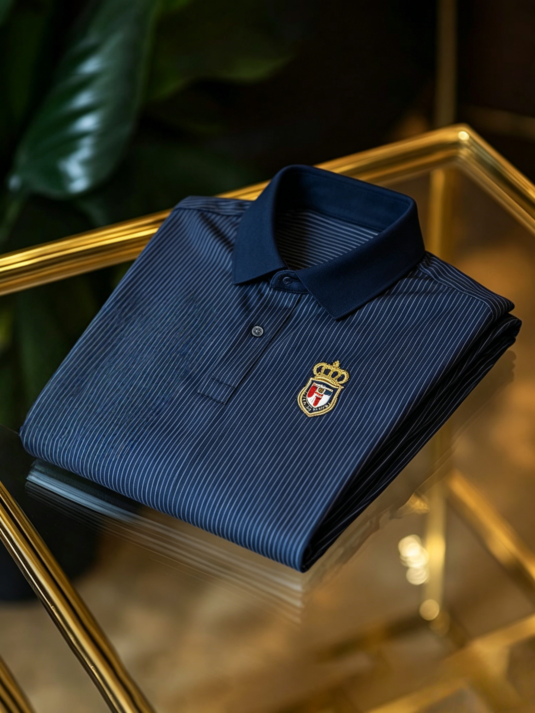 Men's Business Button-Down Short Sleeve Polo Shirt