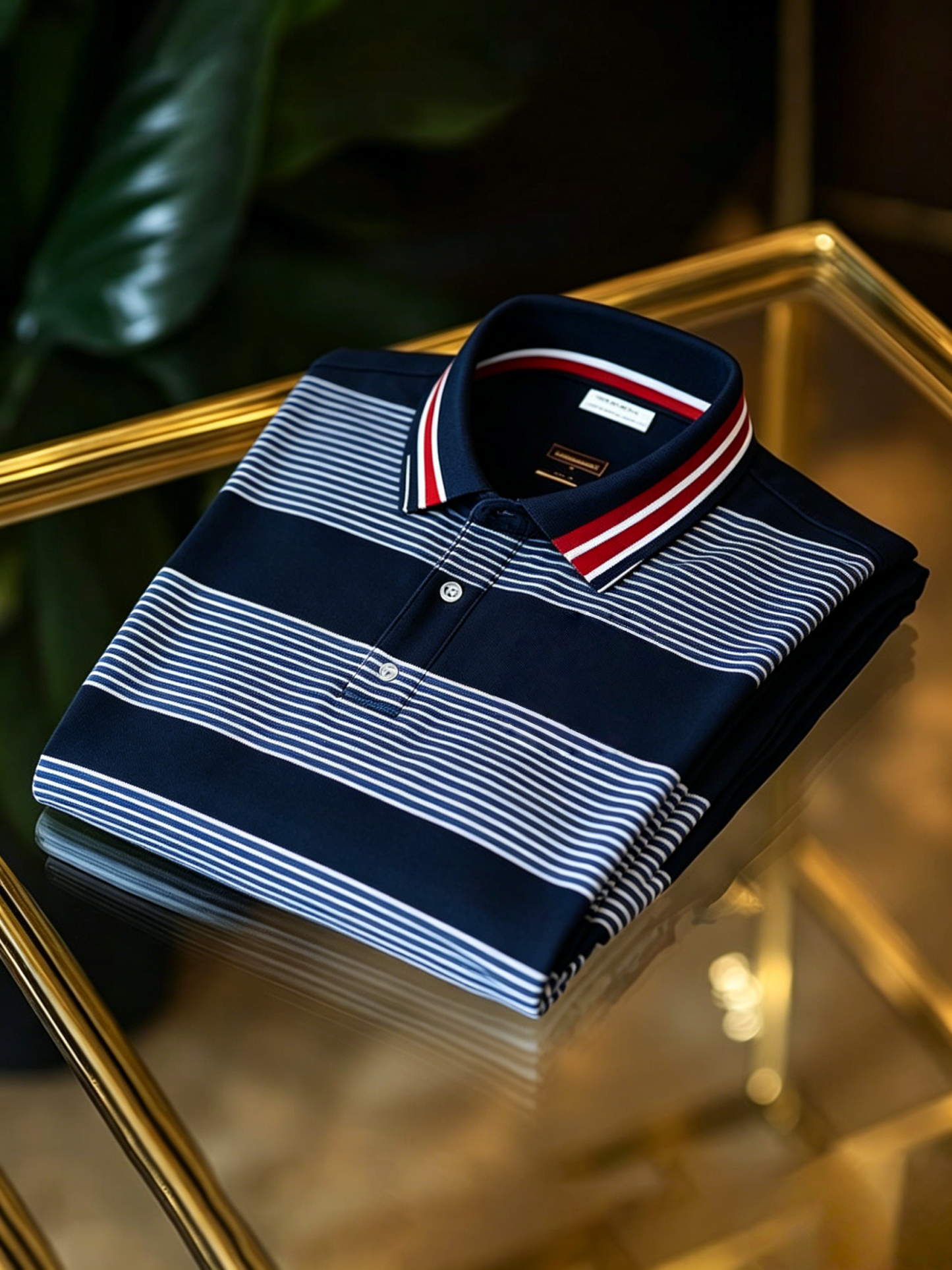 Men's Business Button-Down Short Sleeve Polo Shirt