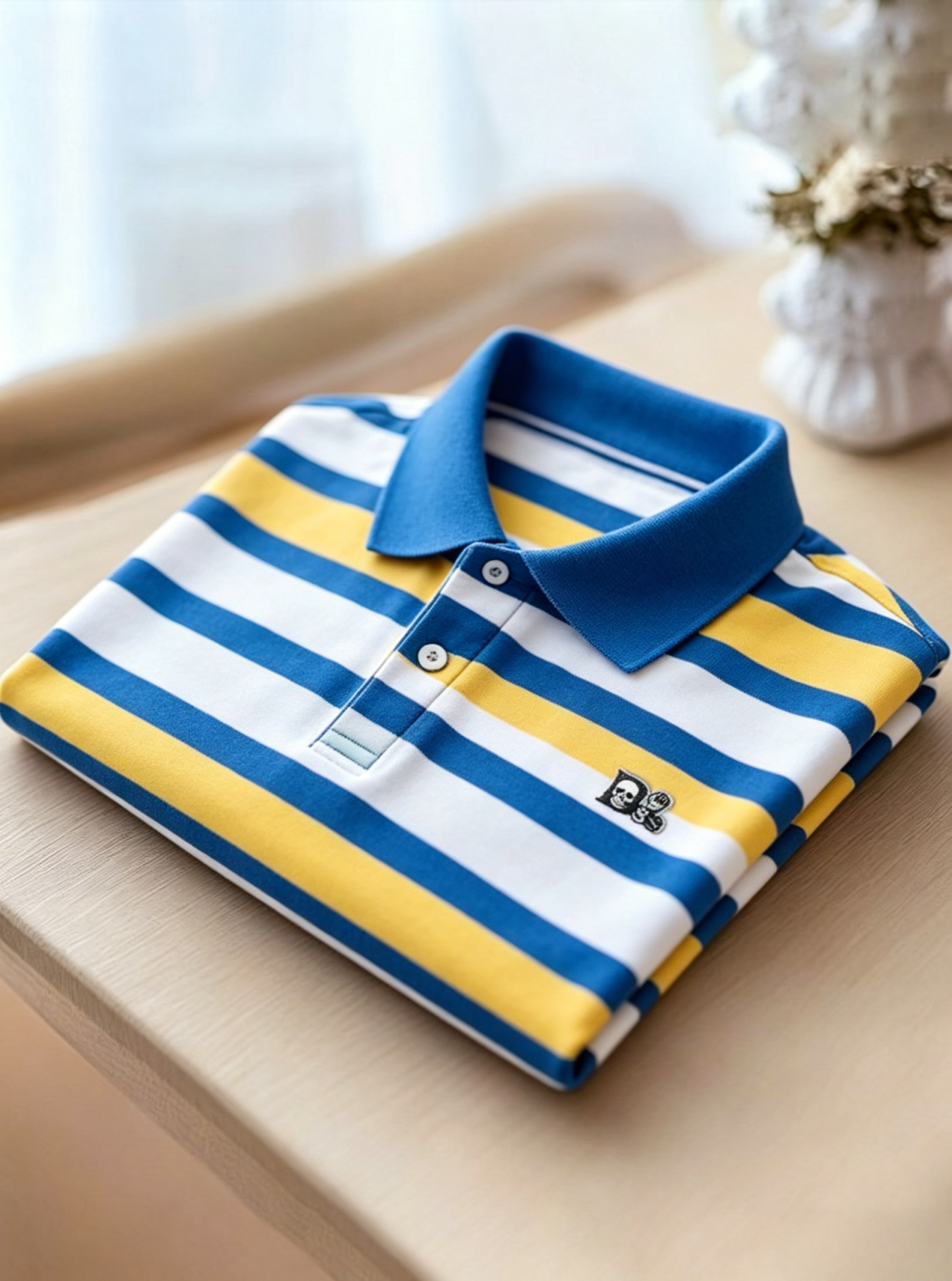 Men's Business Button-Down Short Sleeve Polo Shirt