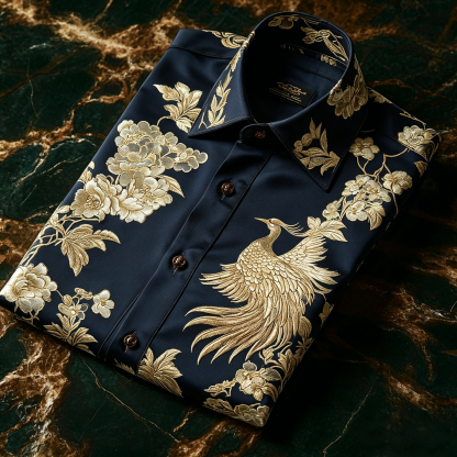 Classic Style wrinkle-resistant formal casual long sleeve shirt