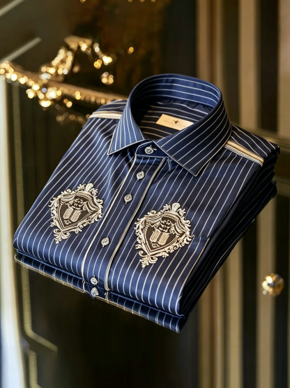 Classic Style wrinkle-resistant formal casual long sleeve shirt