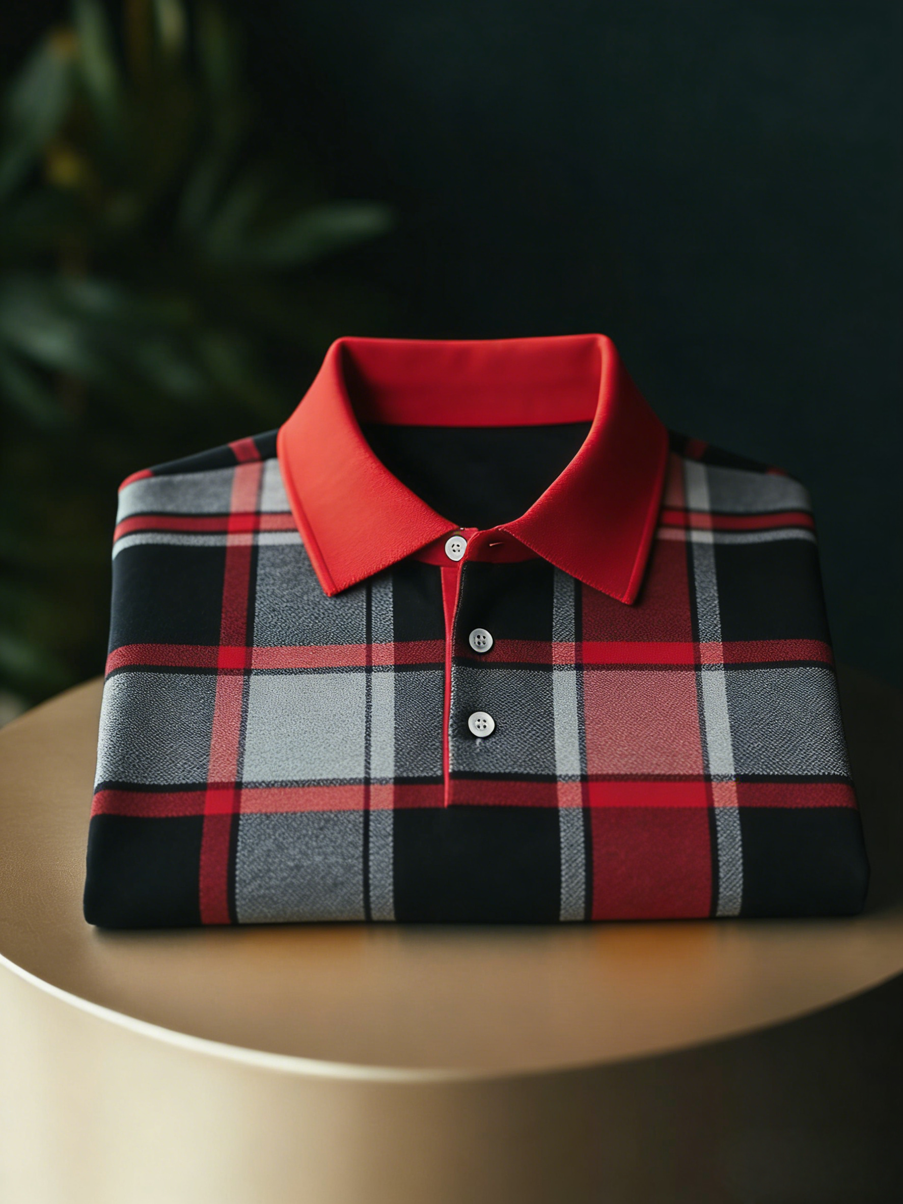 Men's Business Button-Down Short Sleeve Polo Shirt