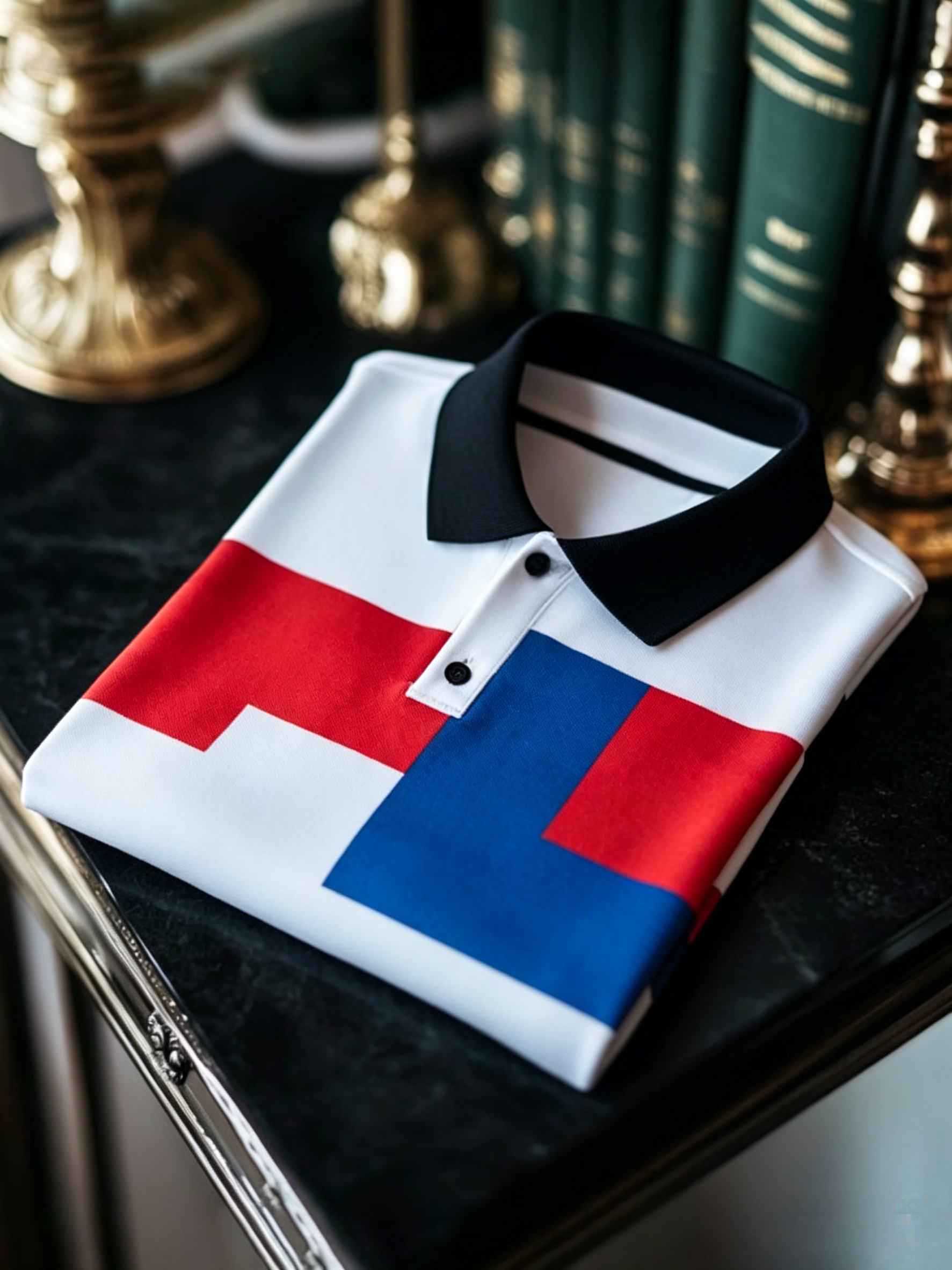 Men's Business Button-Down Short Sleeve Polo Shirt