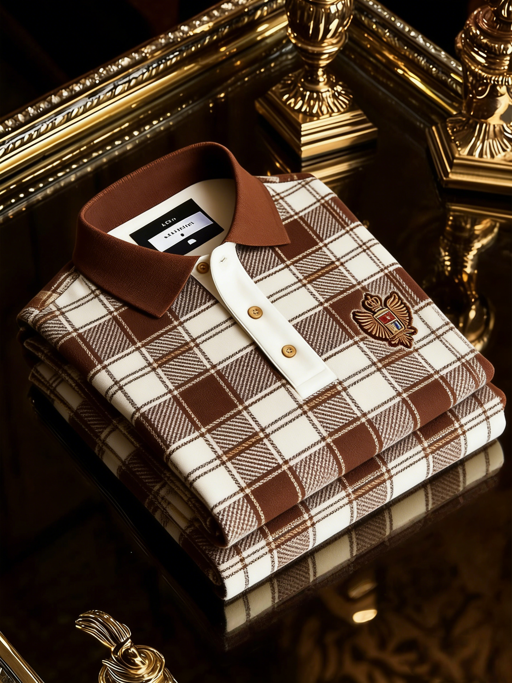 Men's Business Button-Down Short Sleeve Polo Shirt