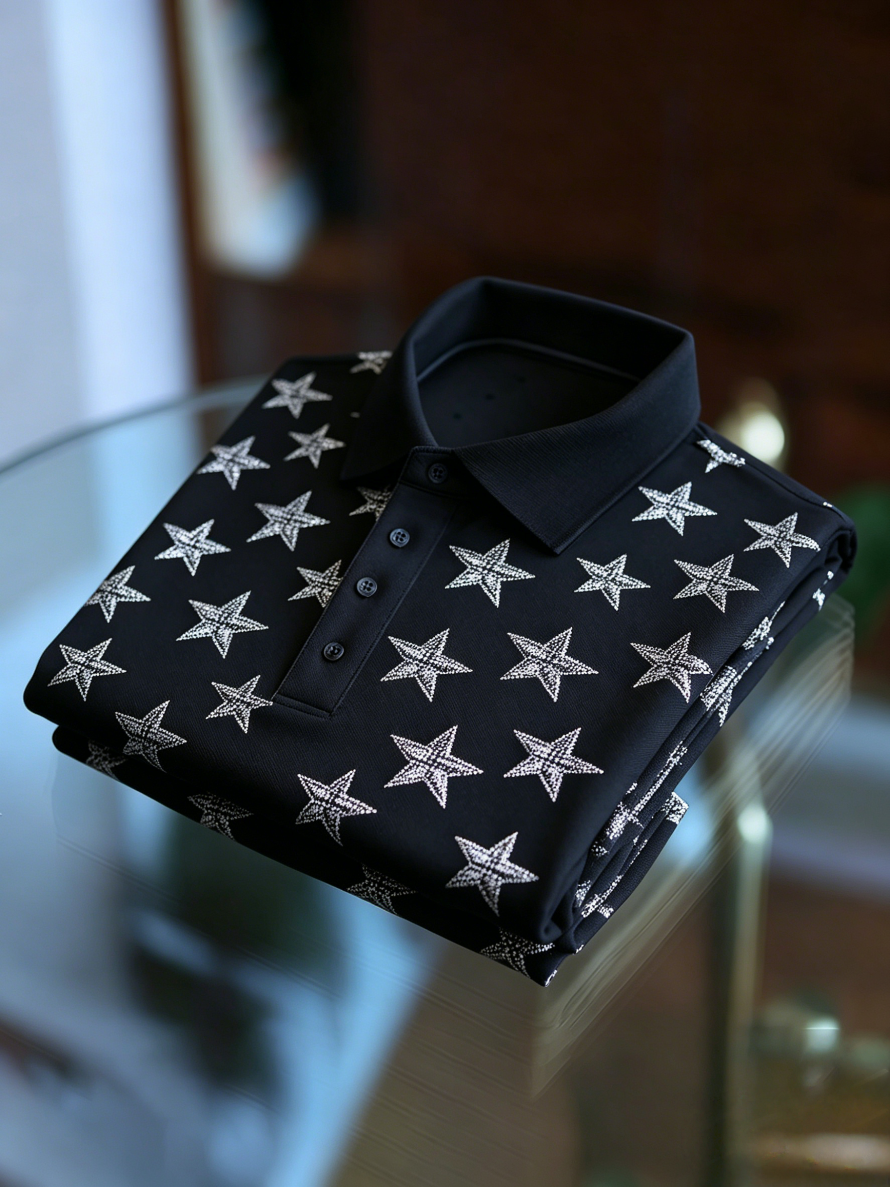 Men's Business Button-Down Short Sleeve Polo Shirt