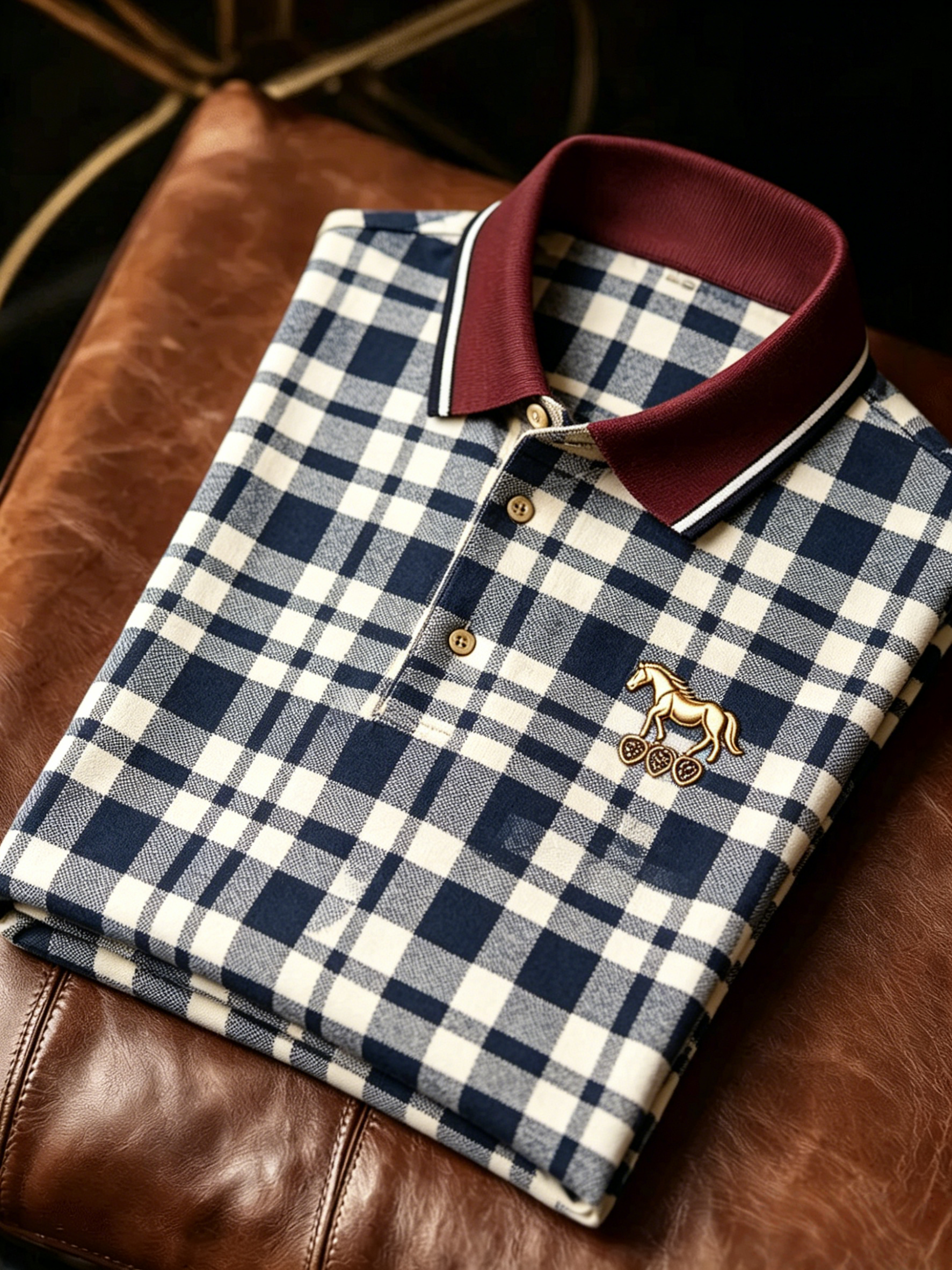 Men's Business Button-Down Short Sleeve Polo Shirt