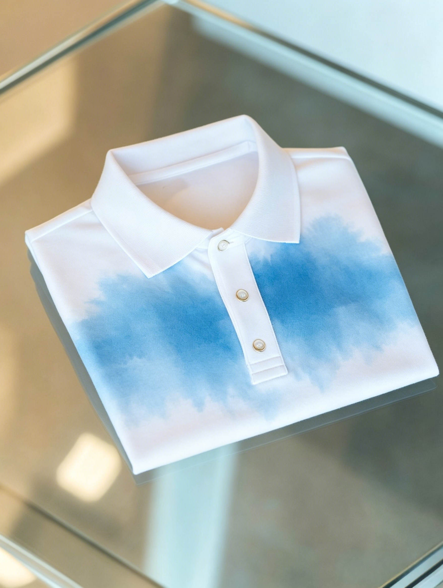 Men's Business Button-Down Short Sleeve Polo Shirt