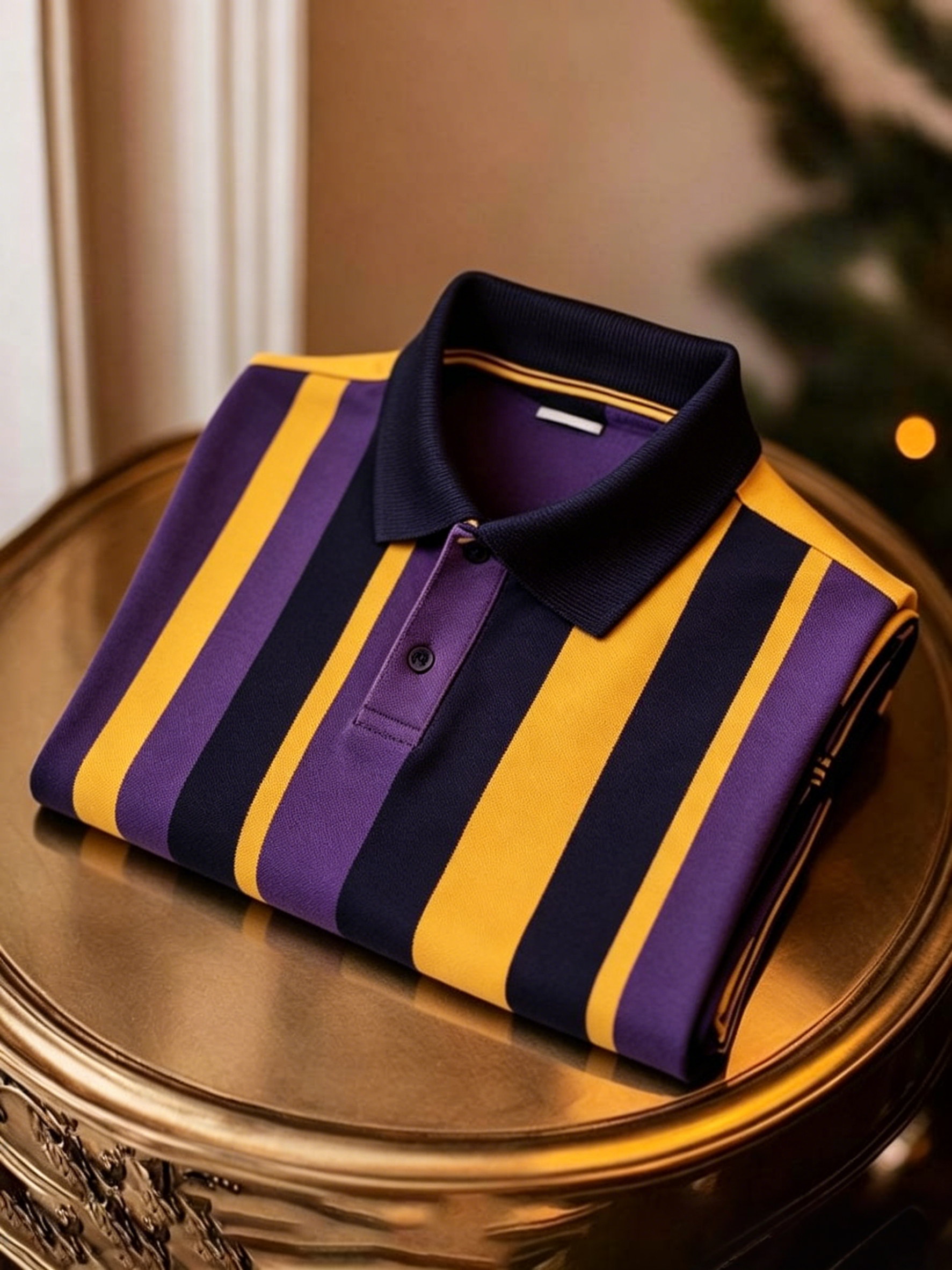 Men's Business Button-Down Short Sleeve Polo Shirt