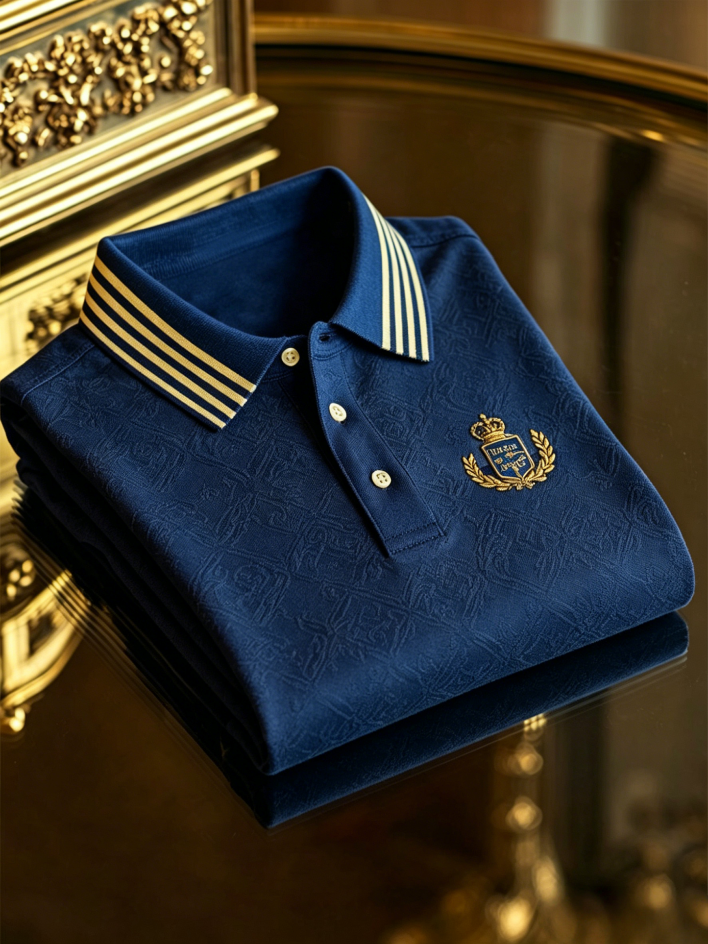 Men's Business Button-Down Short Sleeve Polo Shirt