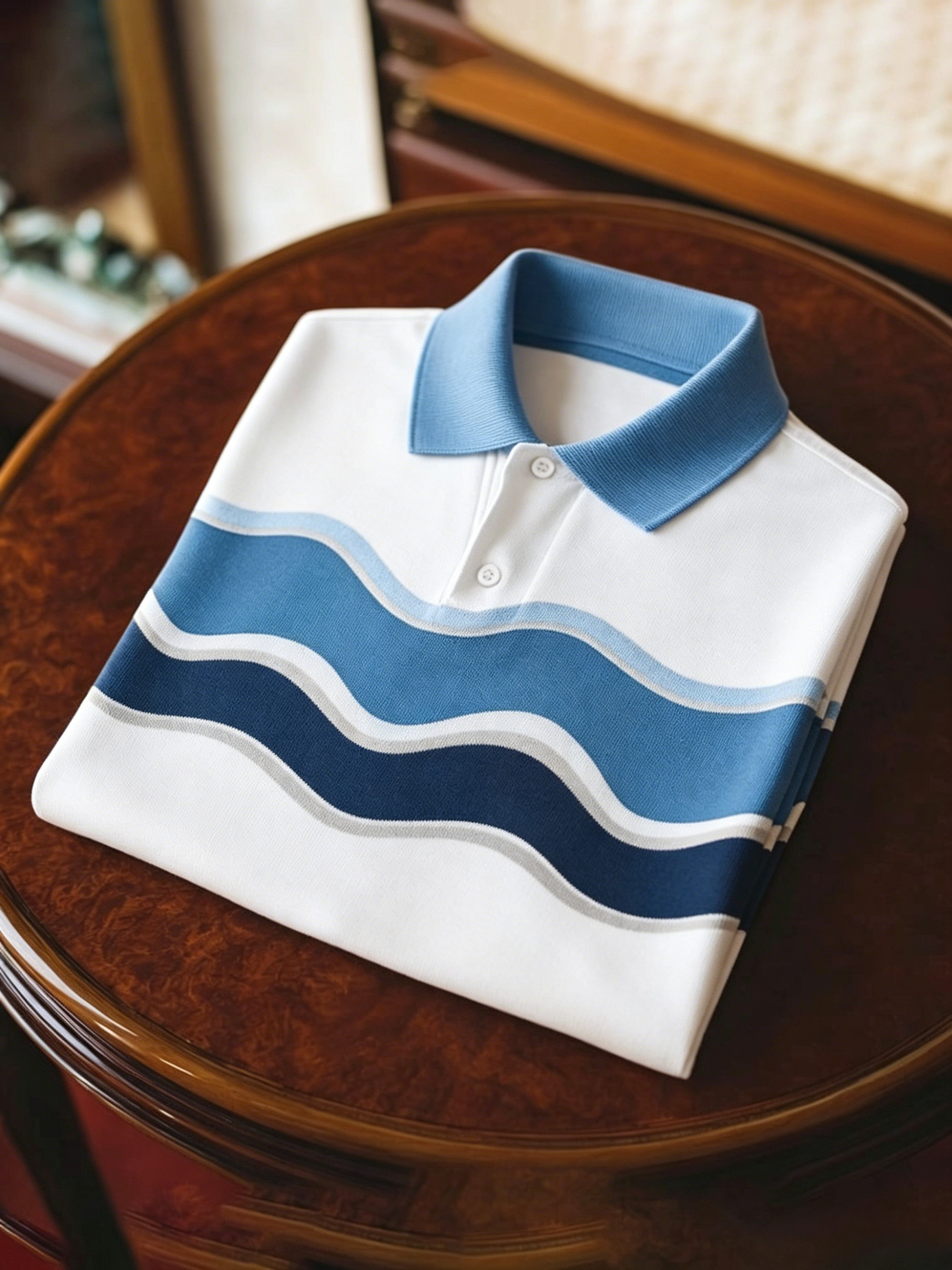 Men's Business Button-Down Short Sleeve Polo Shirt