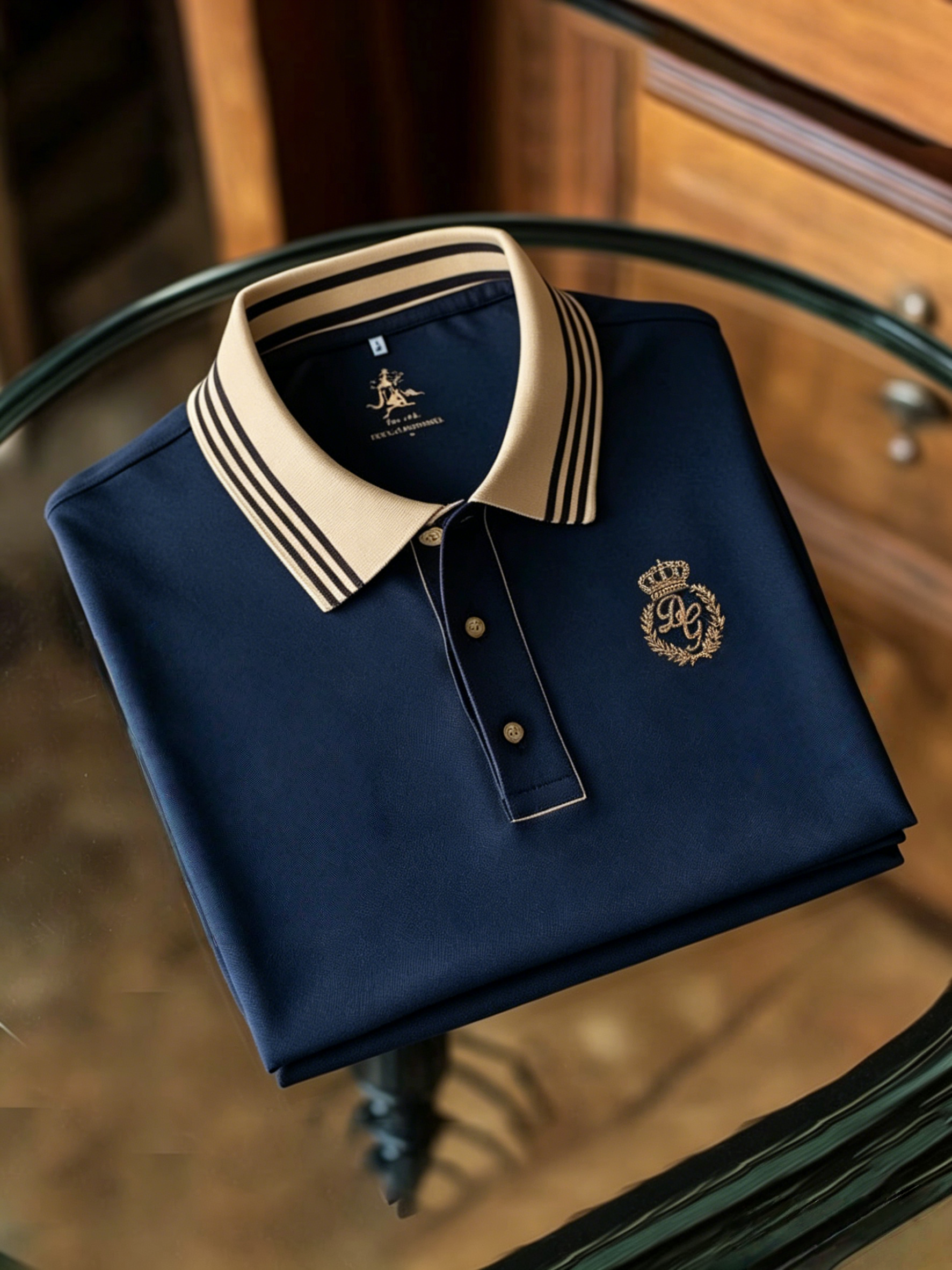 Men's Business Button-Down Short Sleeve Polo Shirt