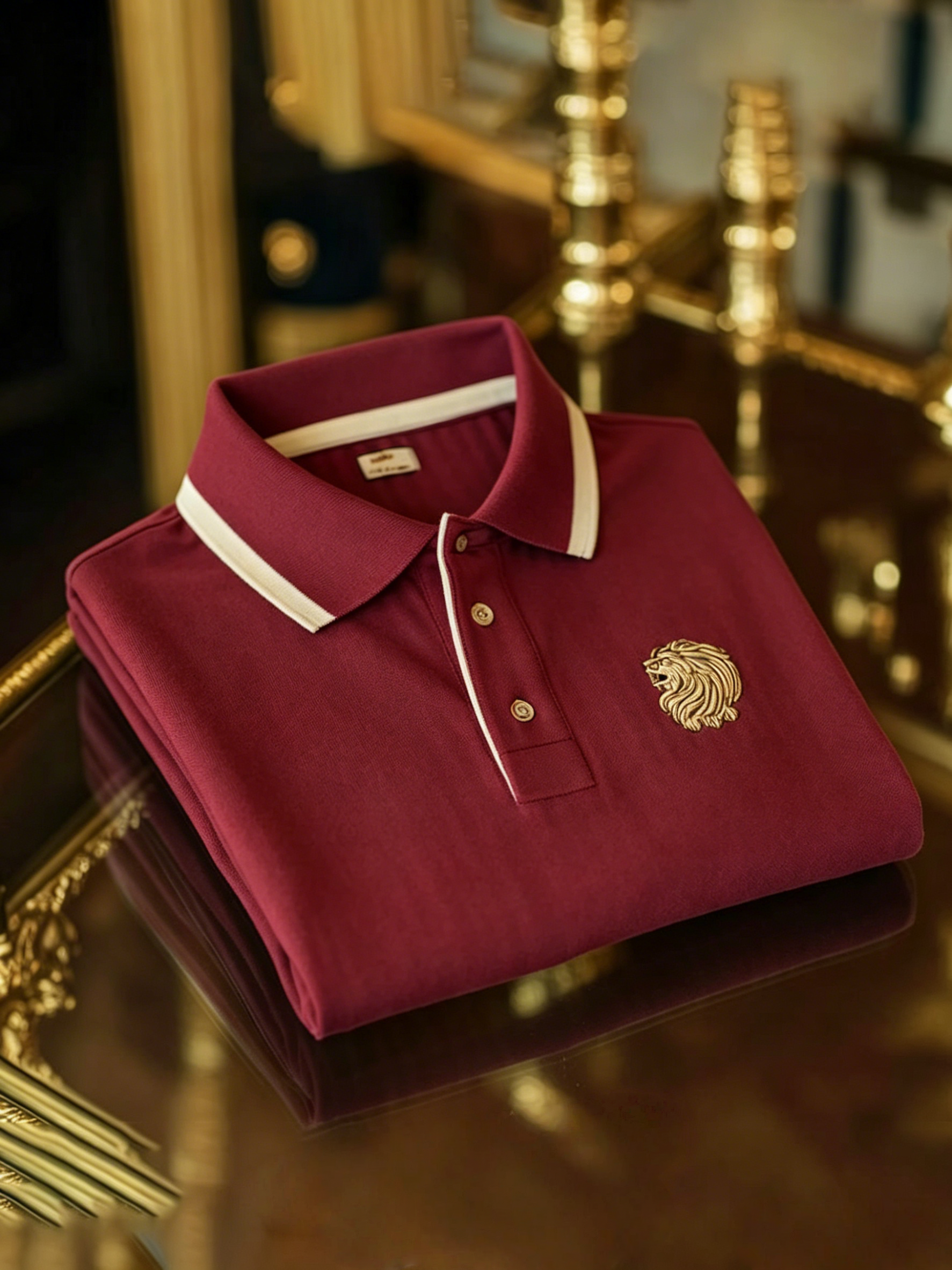 Men's Business Button-Down Short Sleeve Polo Shirt