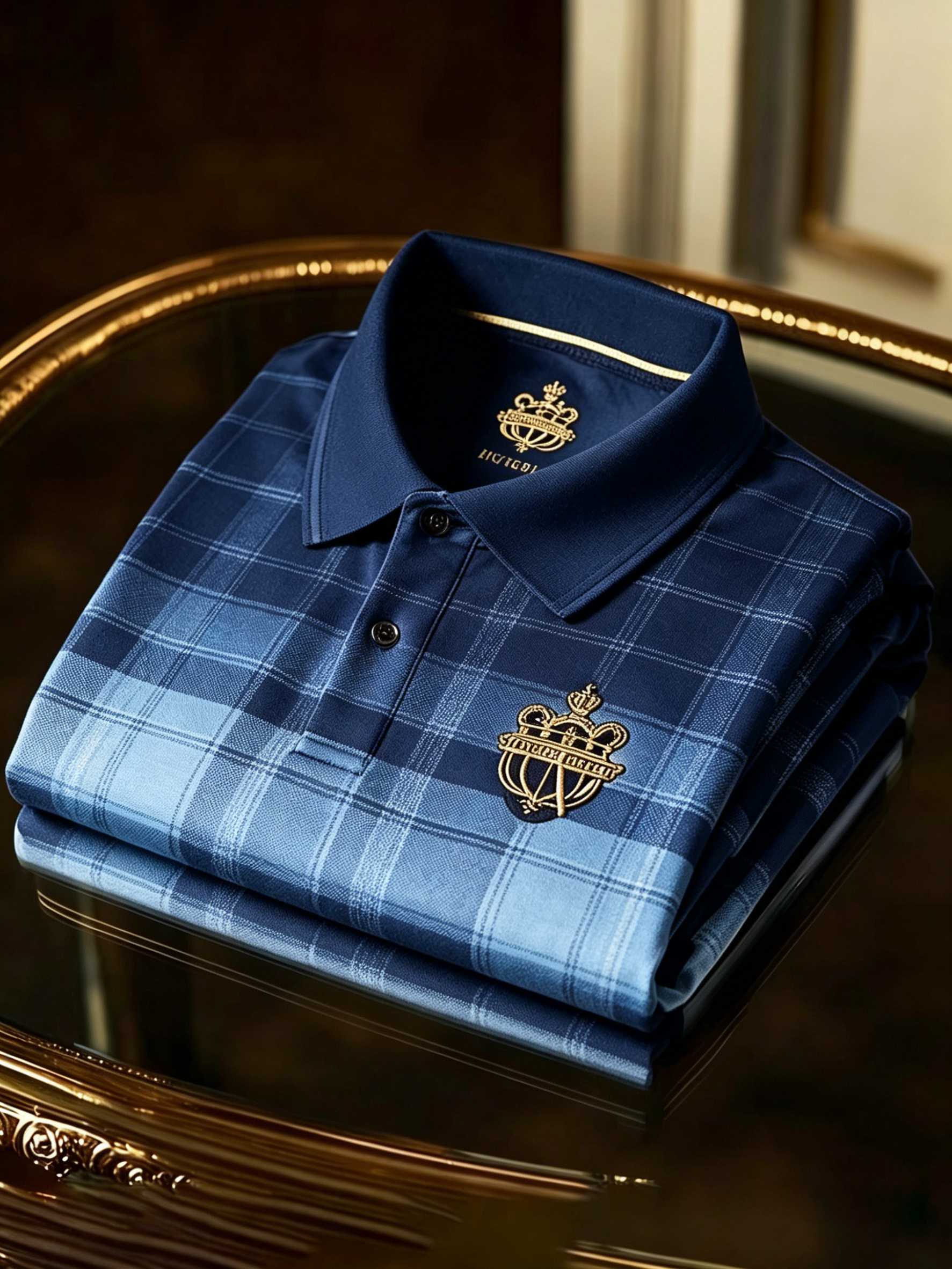 Men's Business Button-Down Short Sleeve Polo Shirt