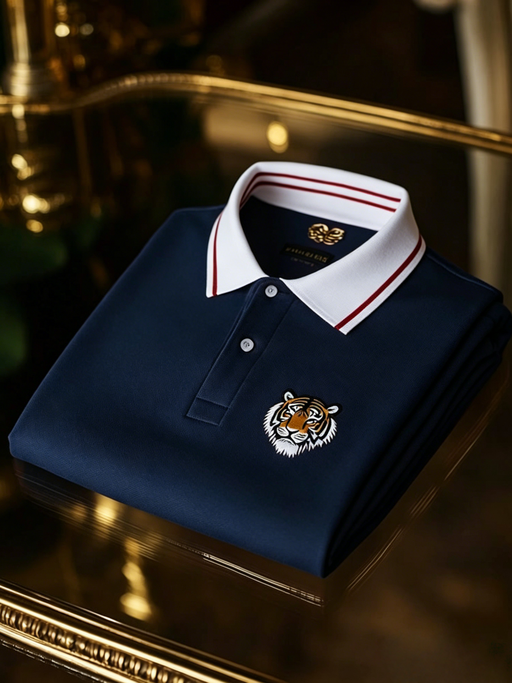 Men's Business Button-Down Short Sleeve Polo Shirt